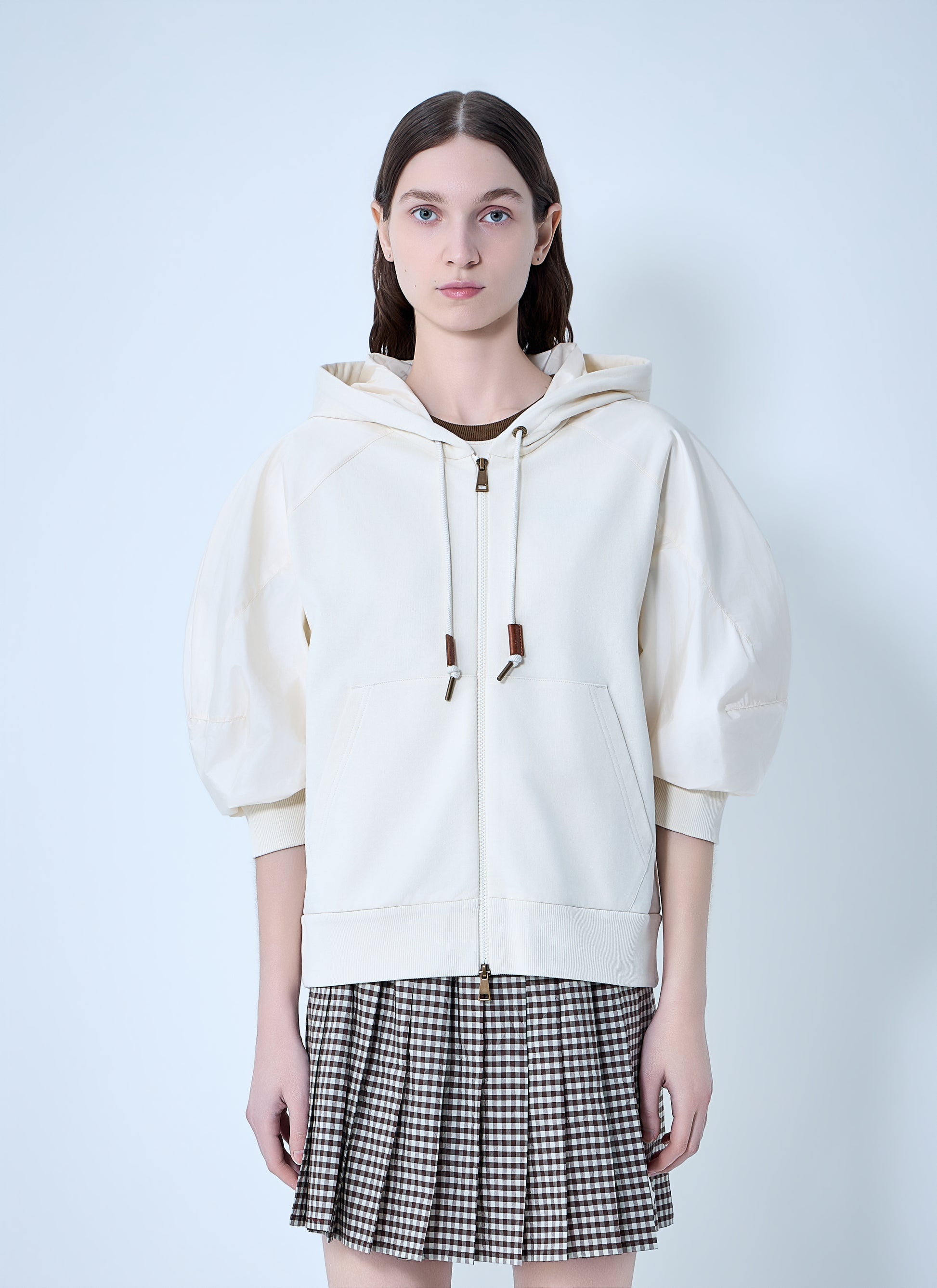 Moncler Women Hooded Zip-Up Sweatshirt MONCLER