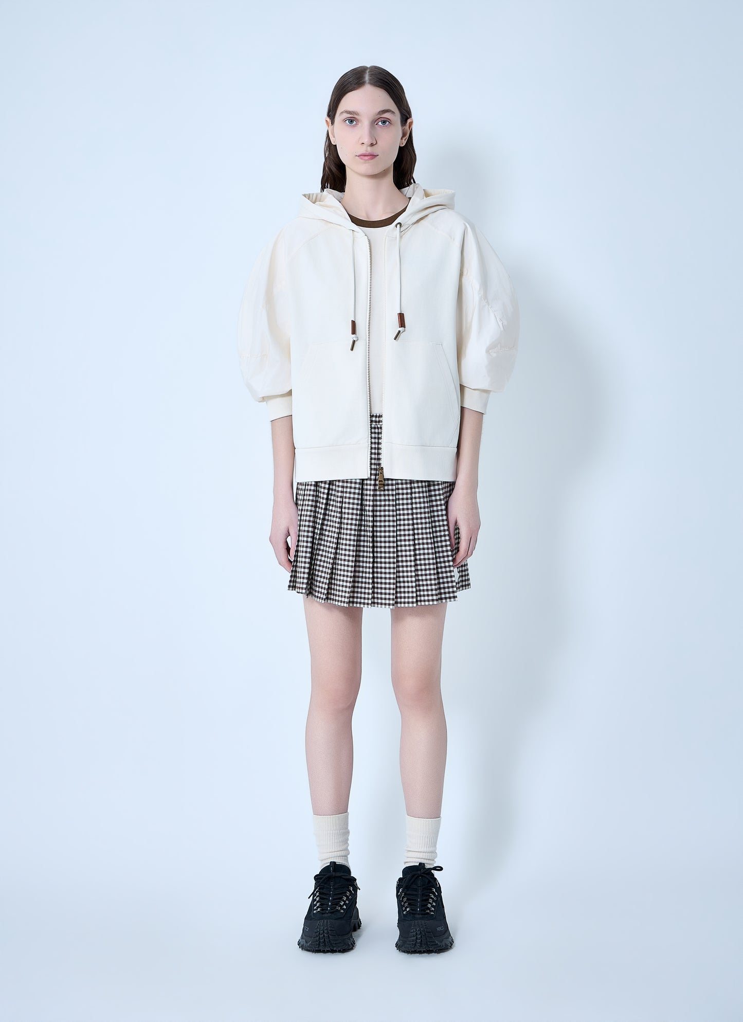 Moncler Women Hooded Zip-Up Sweatshirt MONCLER