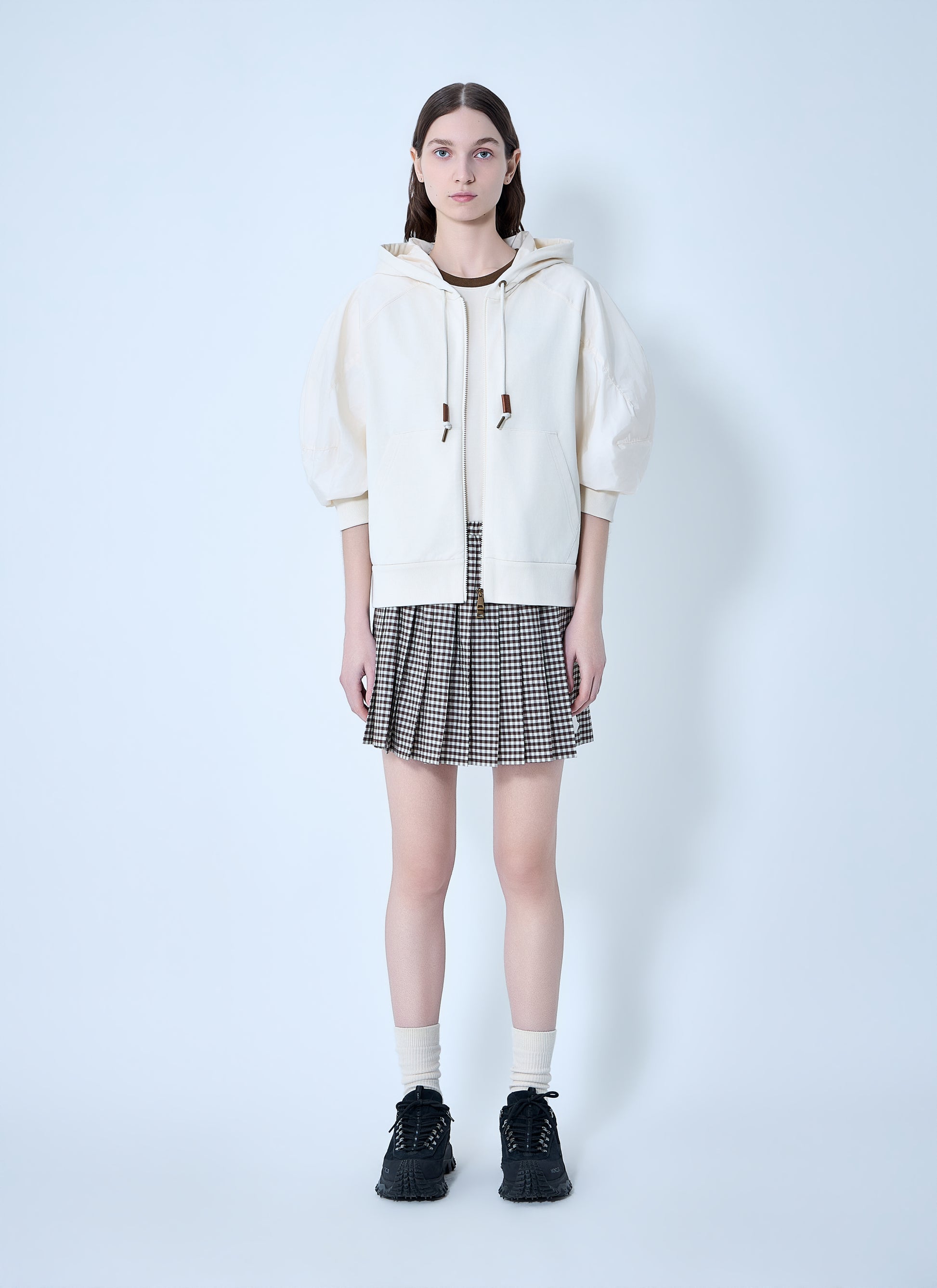 Moncler Women Hooded Zip-Up Sweatshirt MONCLER
