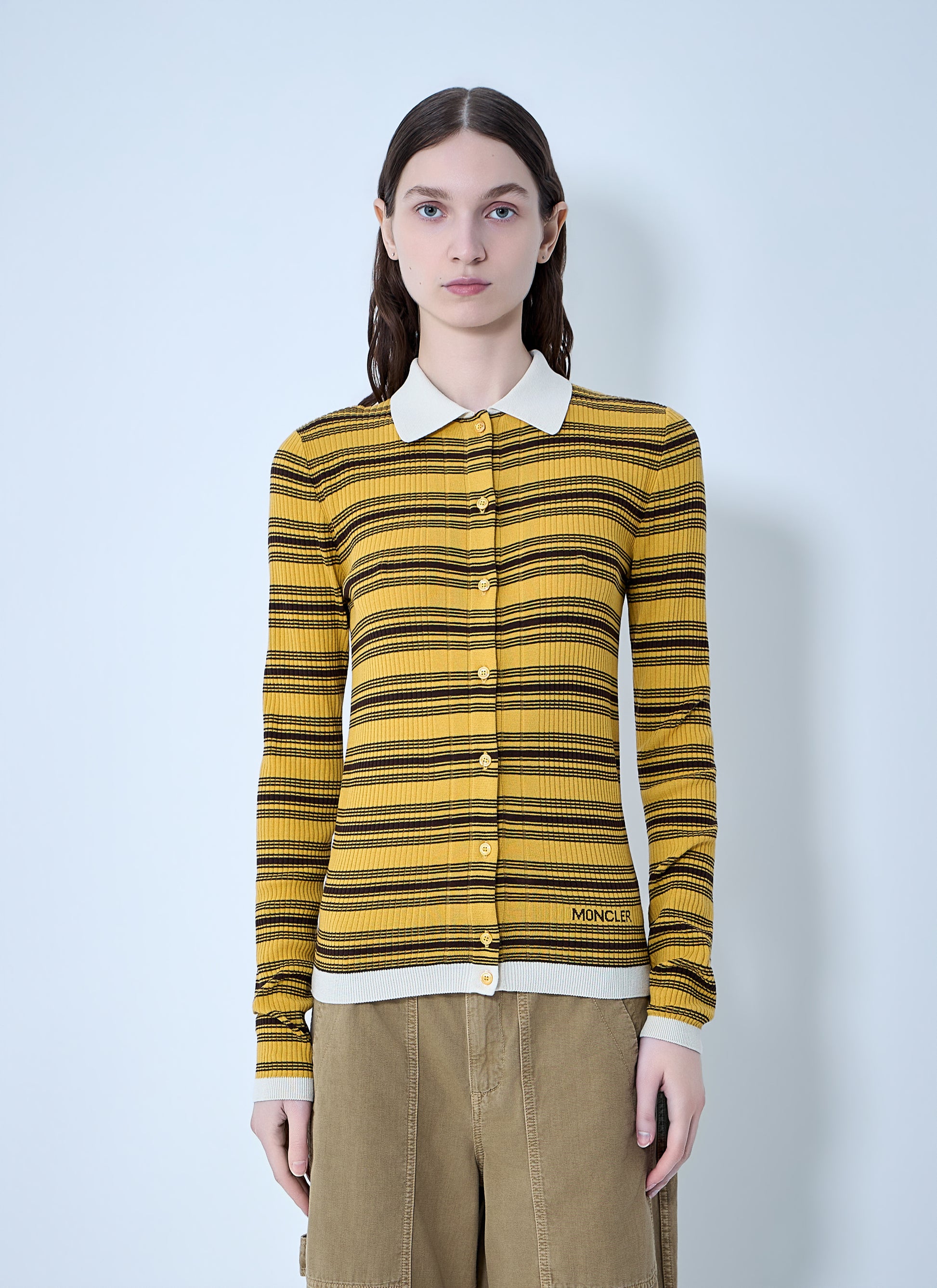 Moncler Women Striped Button-Down Cardigan MONCLER