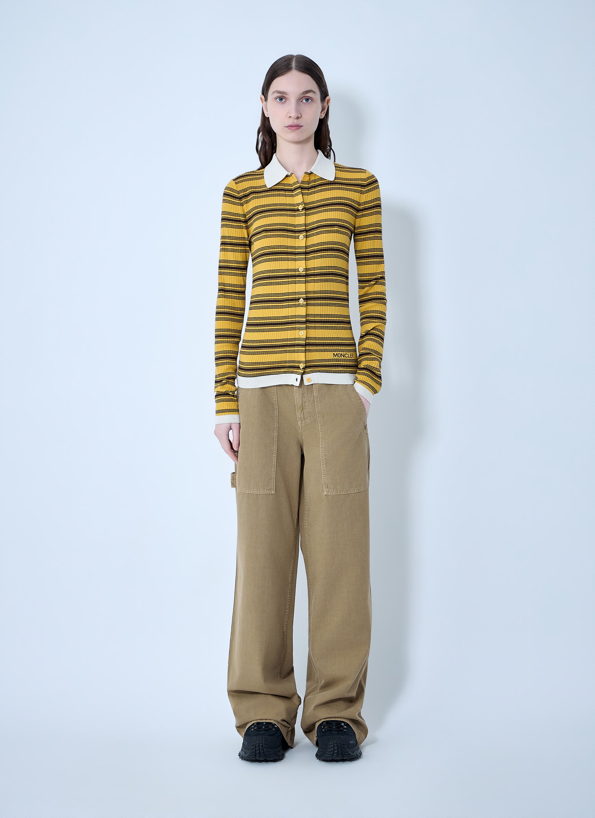 Moncler Women Striped Button-Down Cardigan MONCLER