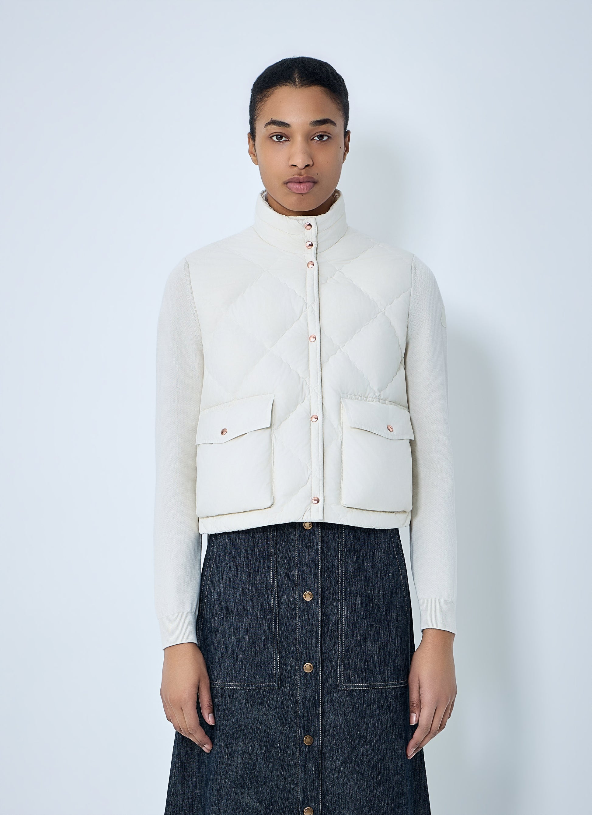 Moncler Women Diamond-Quilted Gilet MONCLER