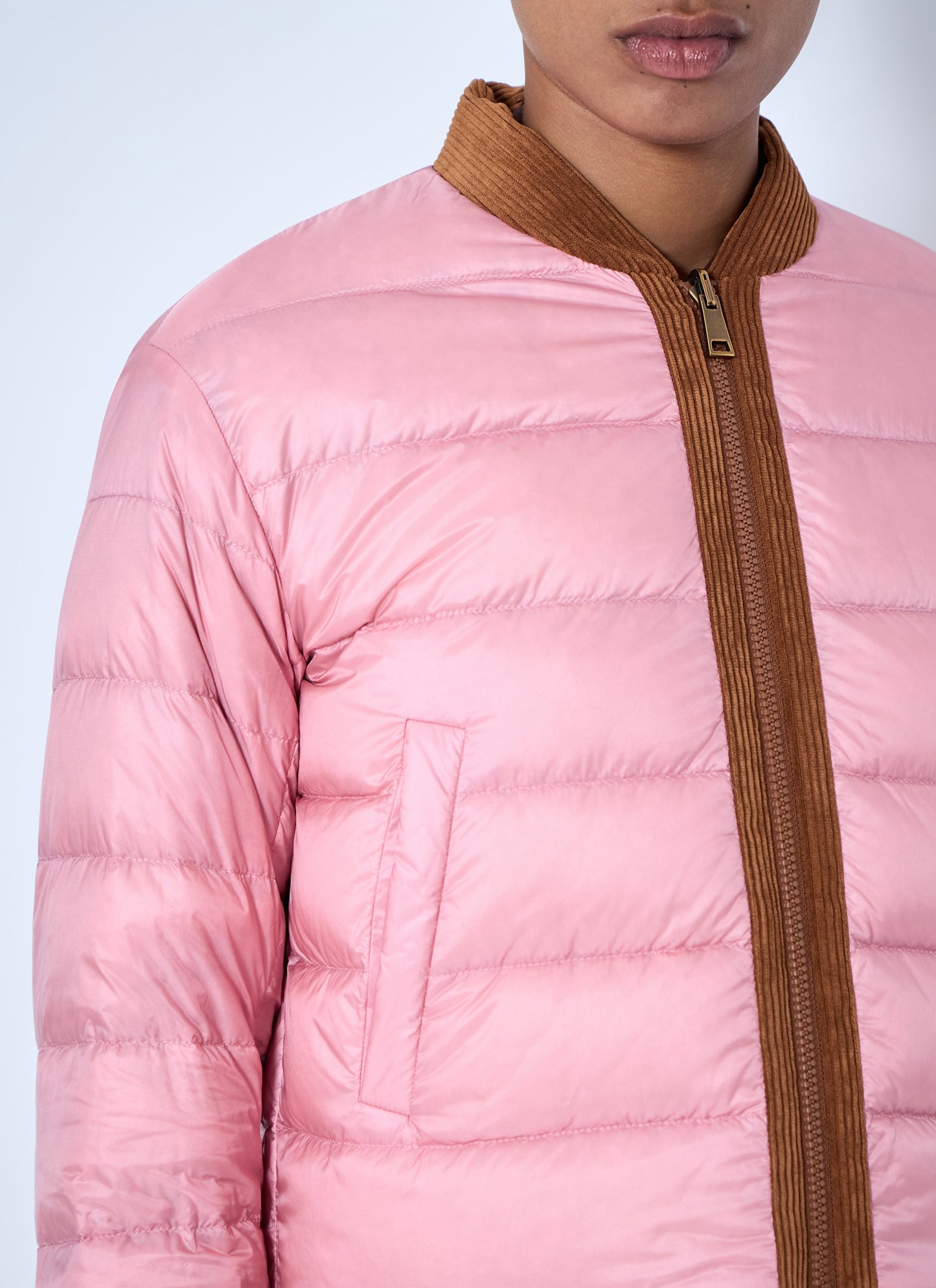 Moncler Women Blageon Corduroy Reversible Down Jacket MONCLER