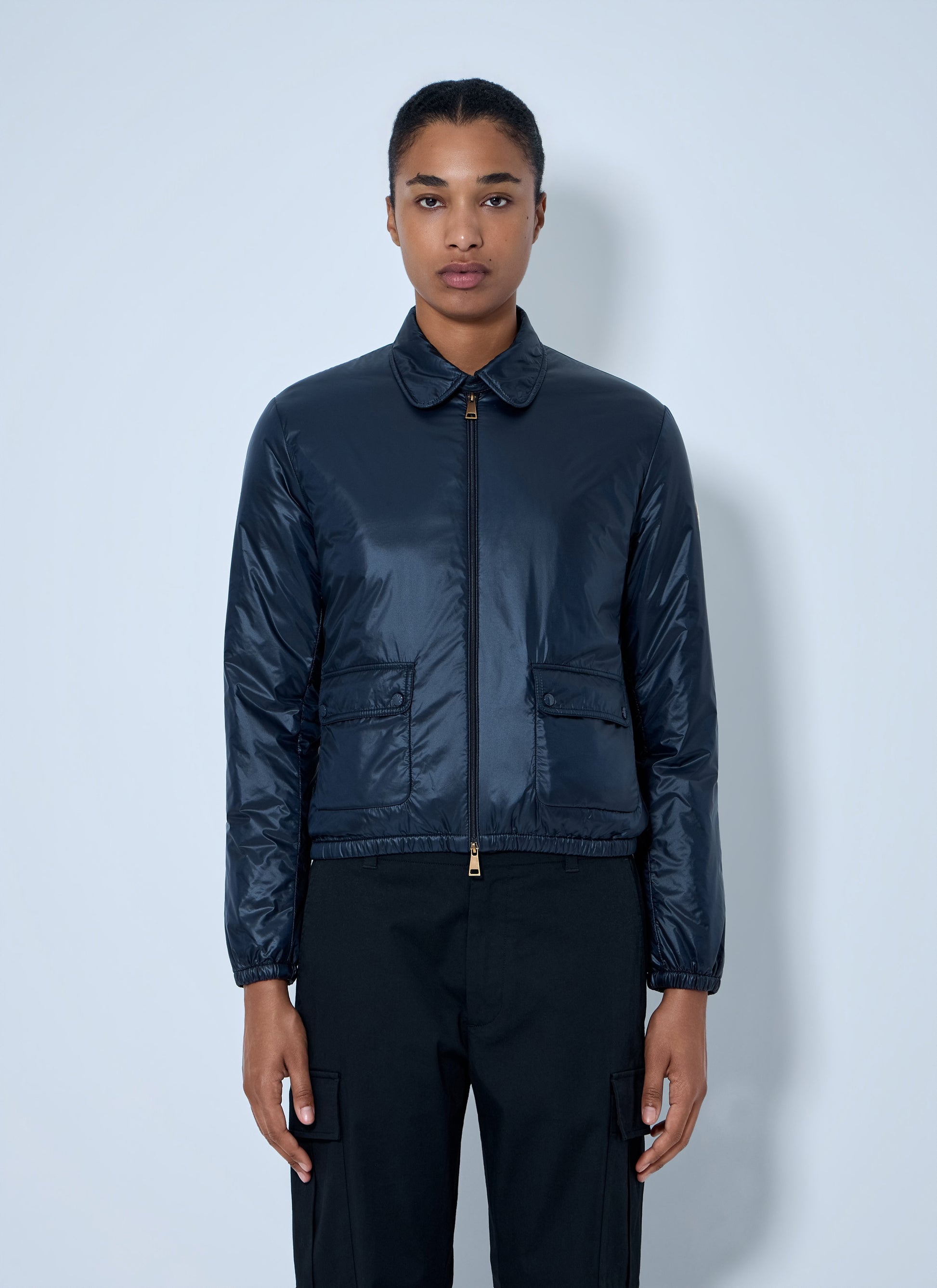 Moncler Women Lanset Packable Short Down Shirt Jacket MONCLER