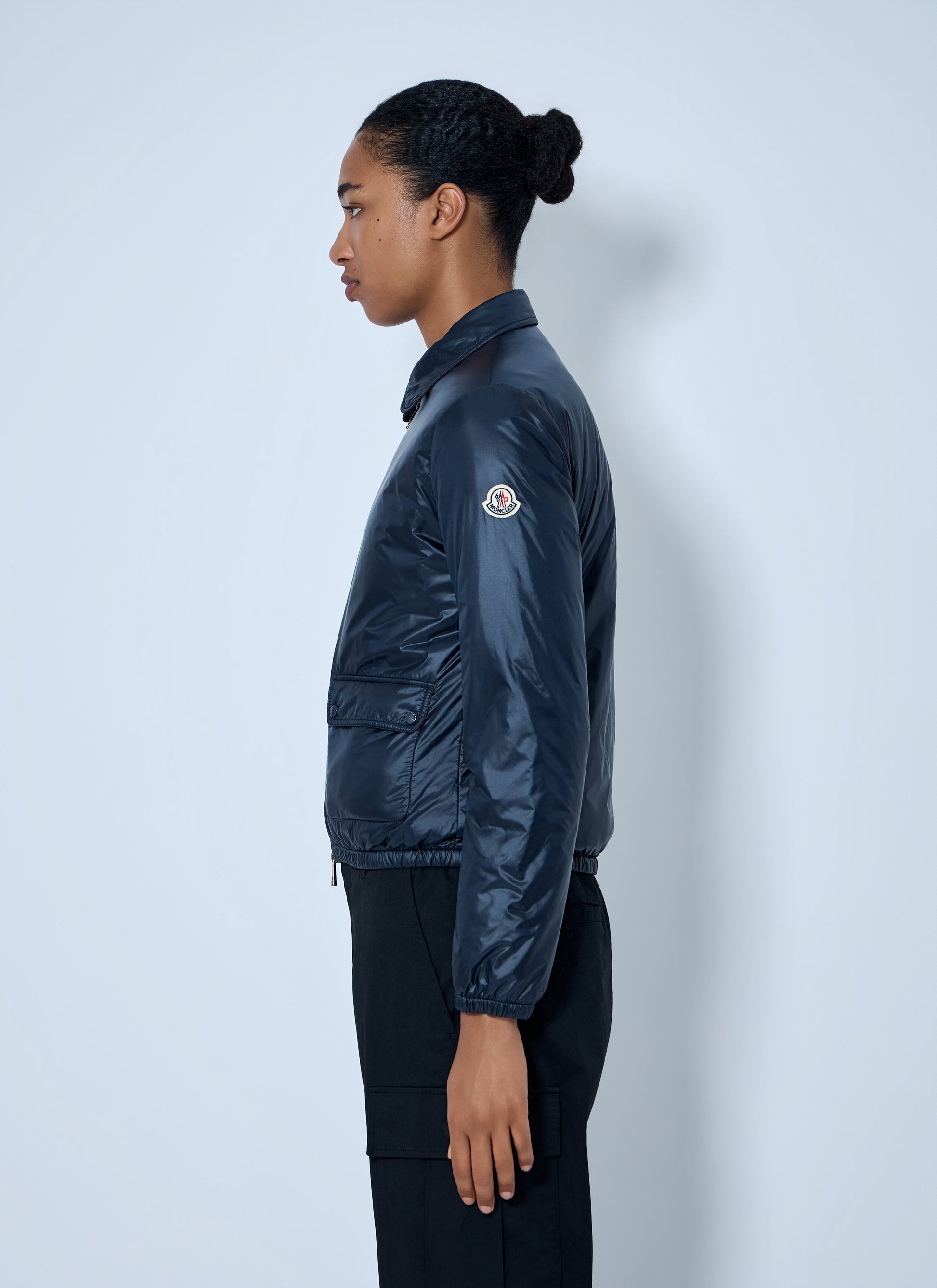 Moncler Women Lanset Packable Short Down Shirt Jacket MONCLER