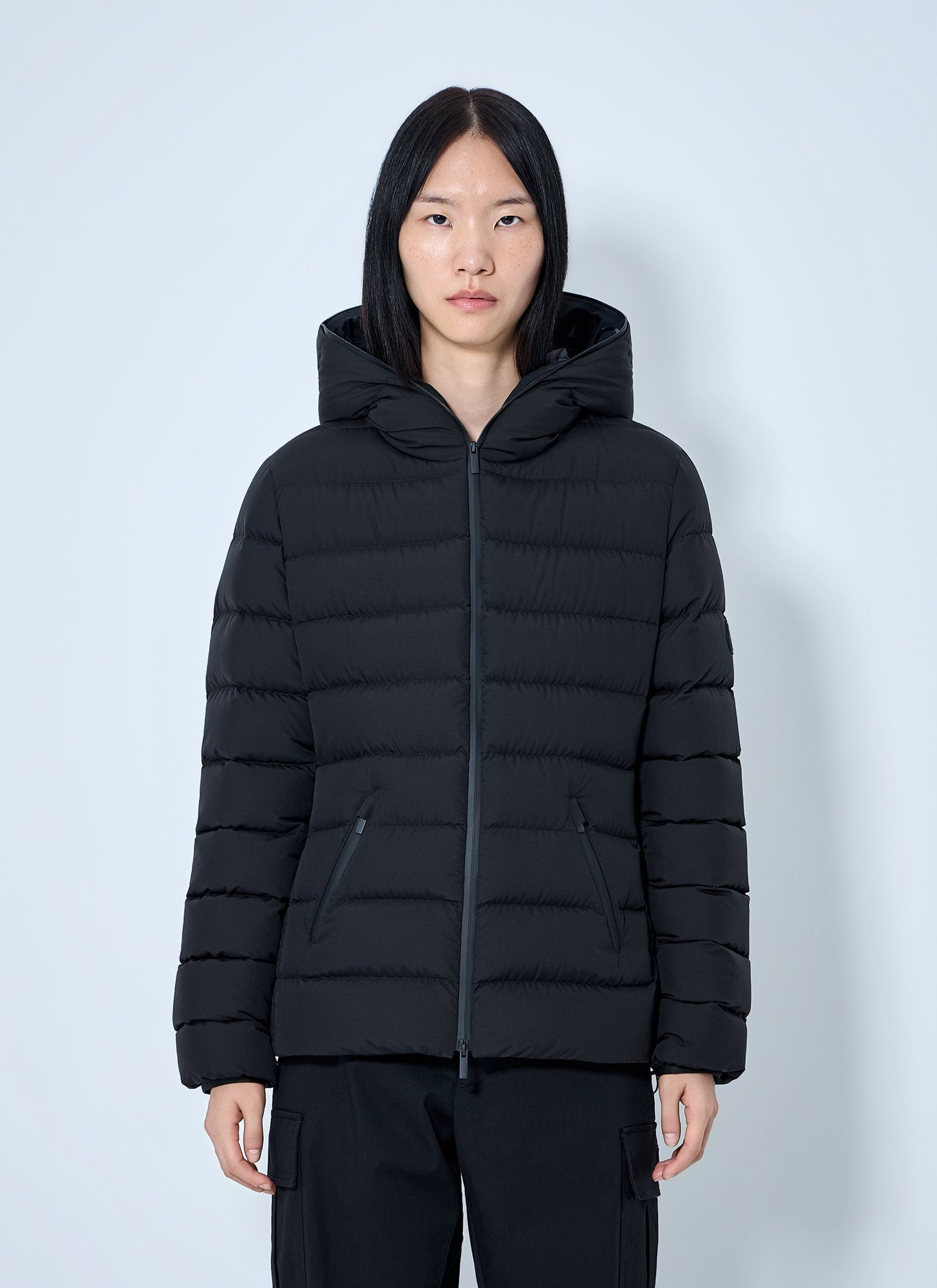 Moncler Women Herbe Hooded Short Down Jacket