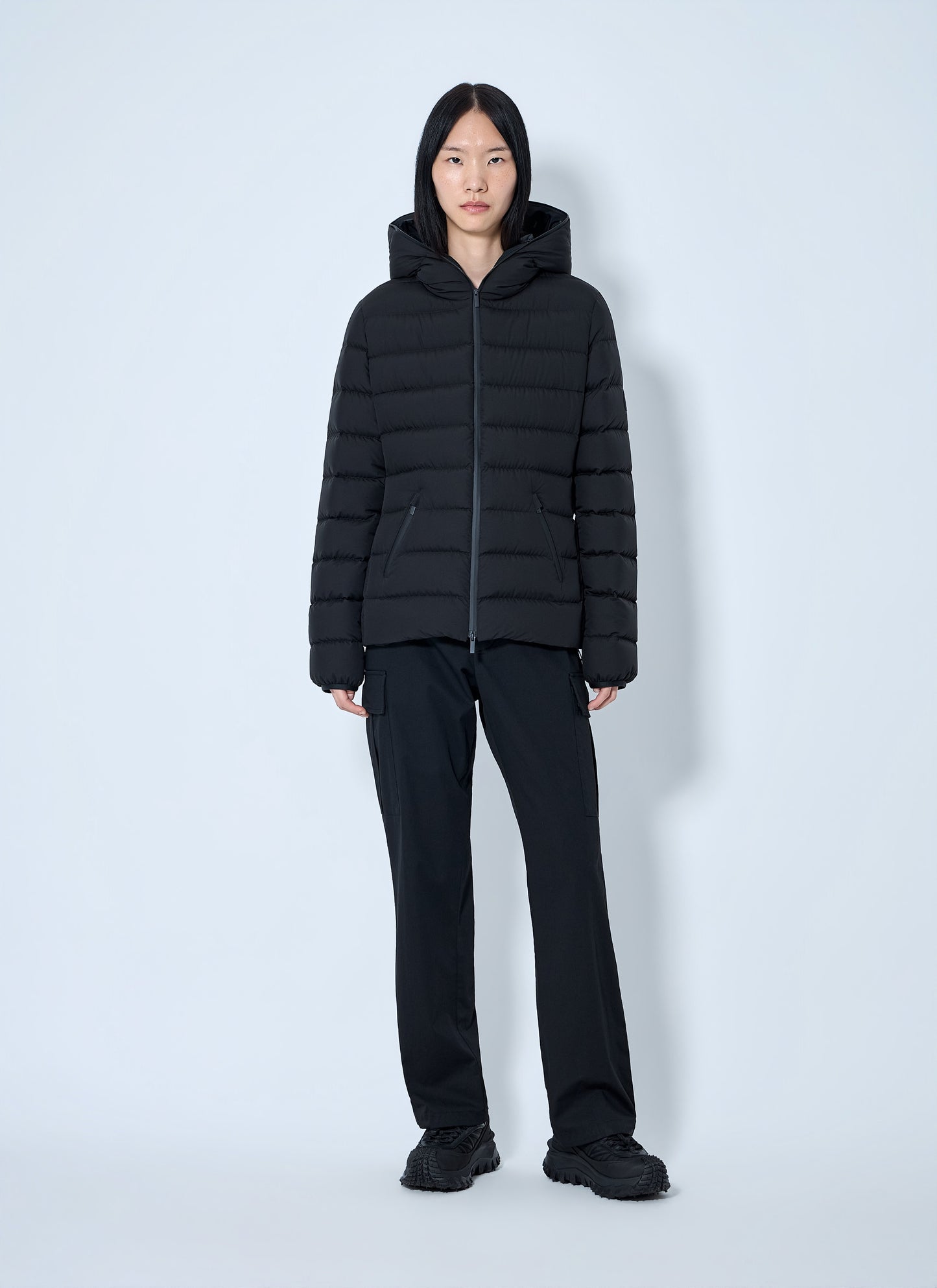 Moncler Women Herbe Hooded Short Down Jacket