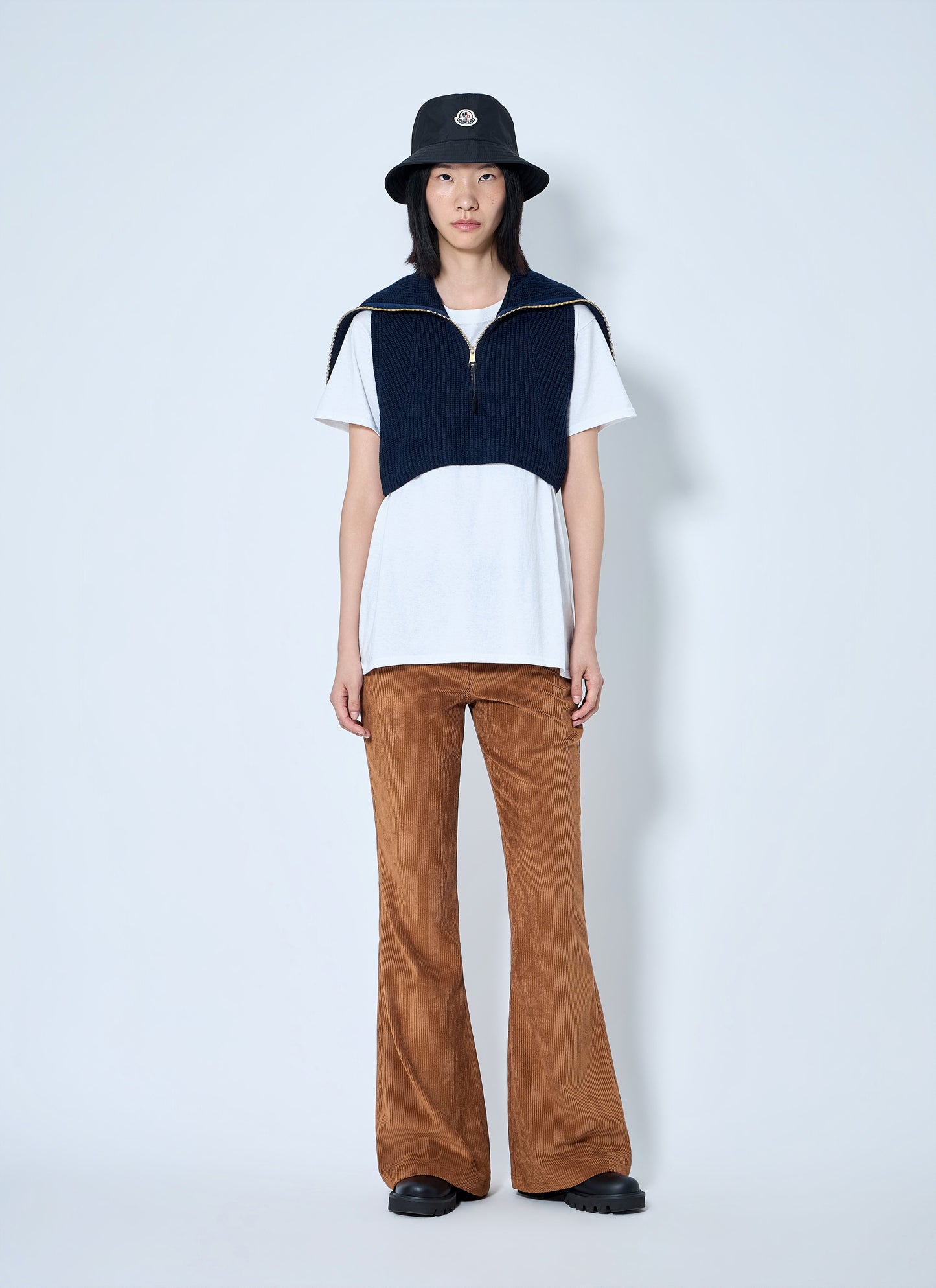 Moncler Women Zip-Front Knit Vest