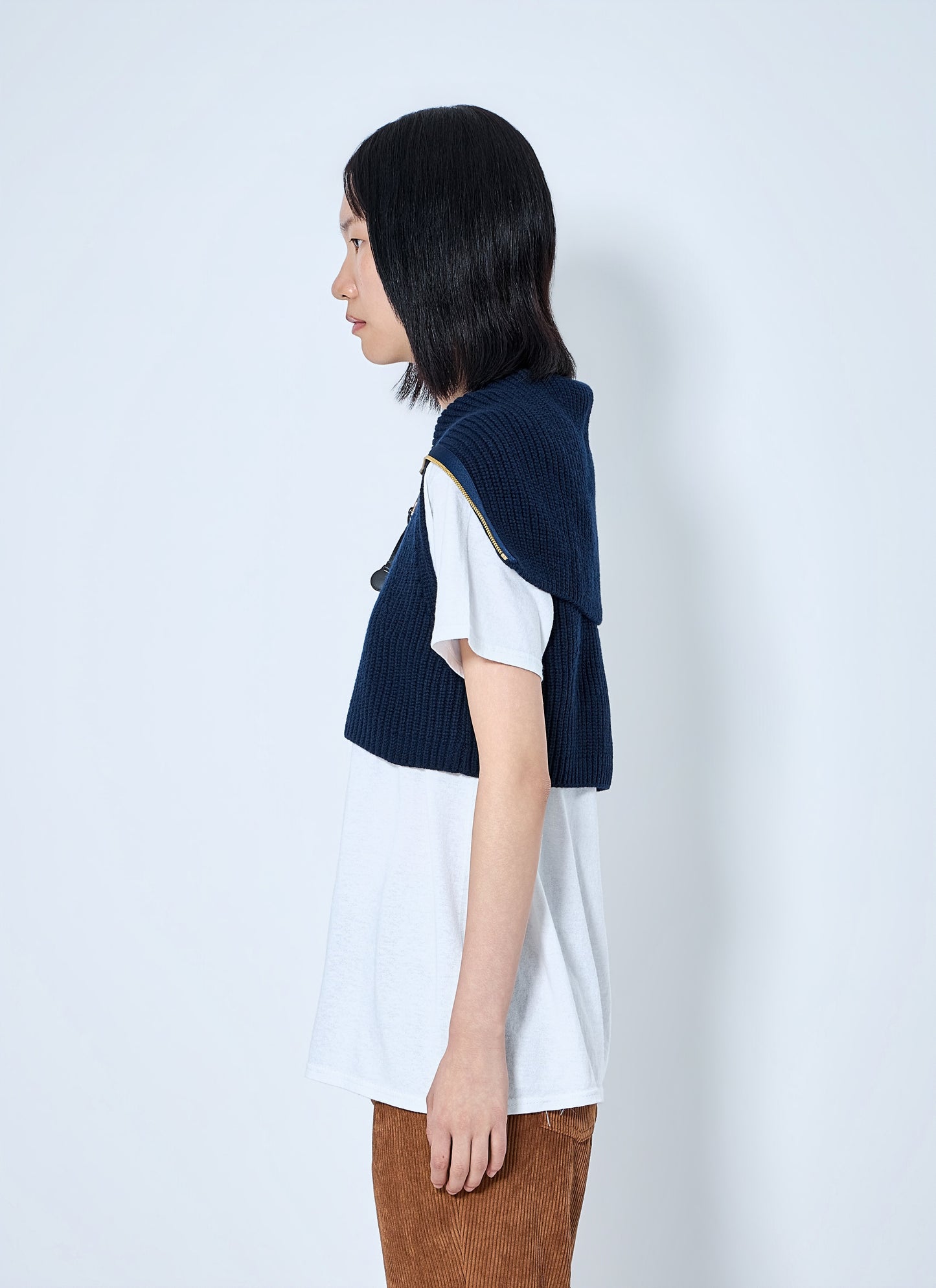 Moncler Women Zip-Front Knit Vest