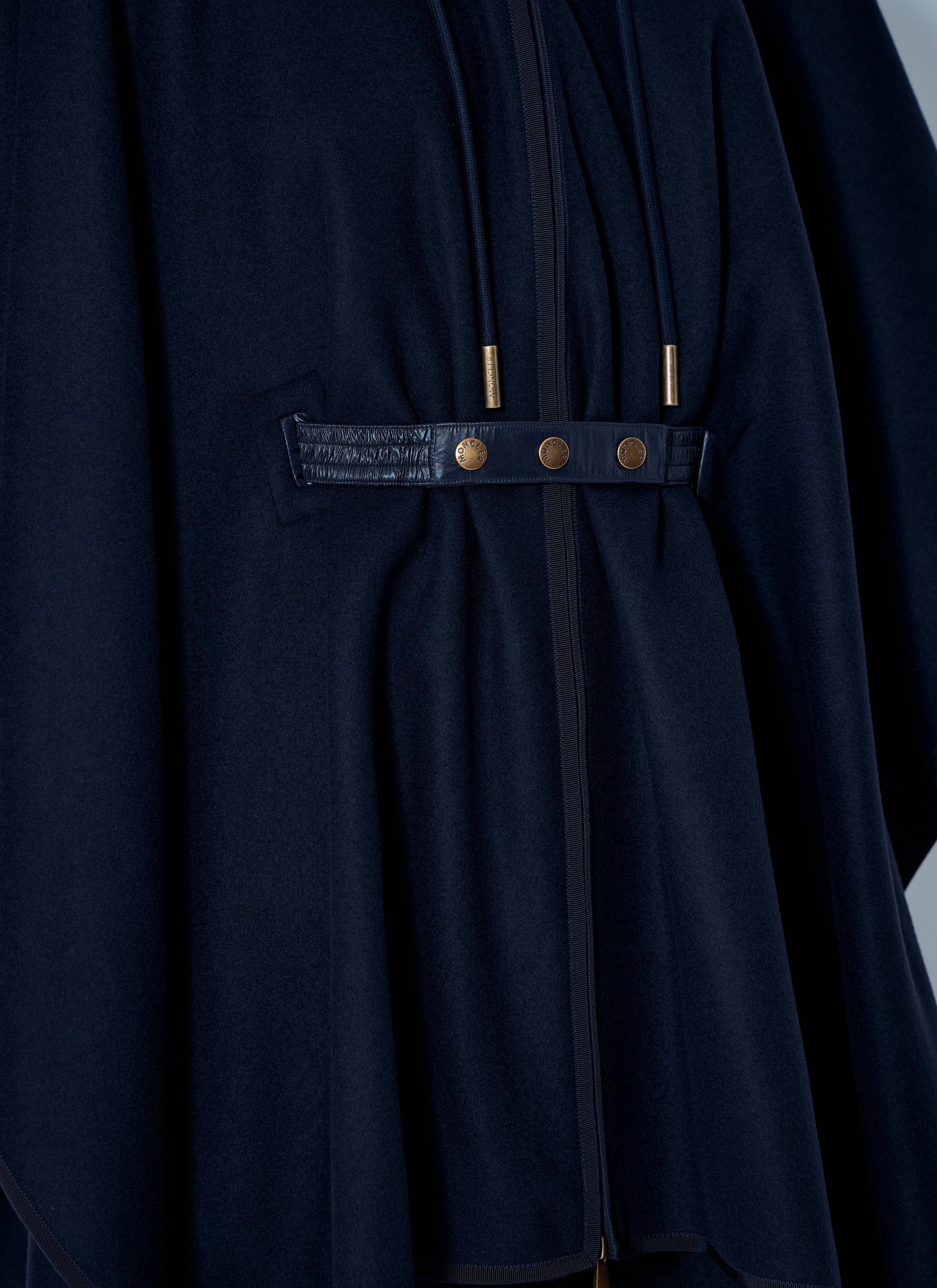 Moncler Women Hooded Cape With Belted Waist MONCLER