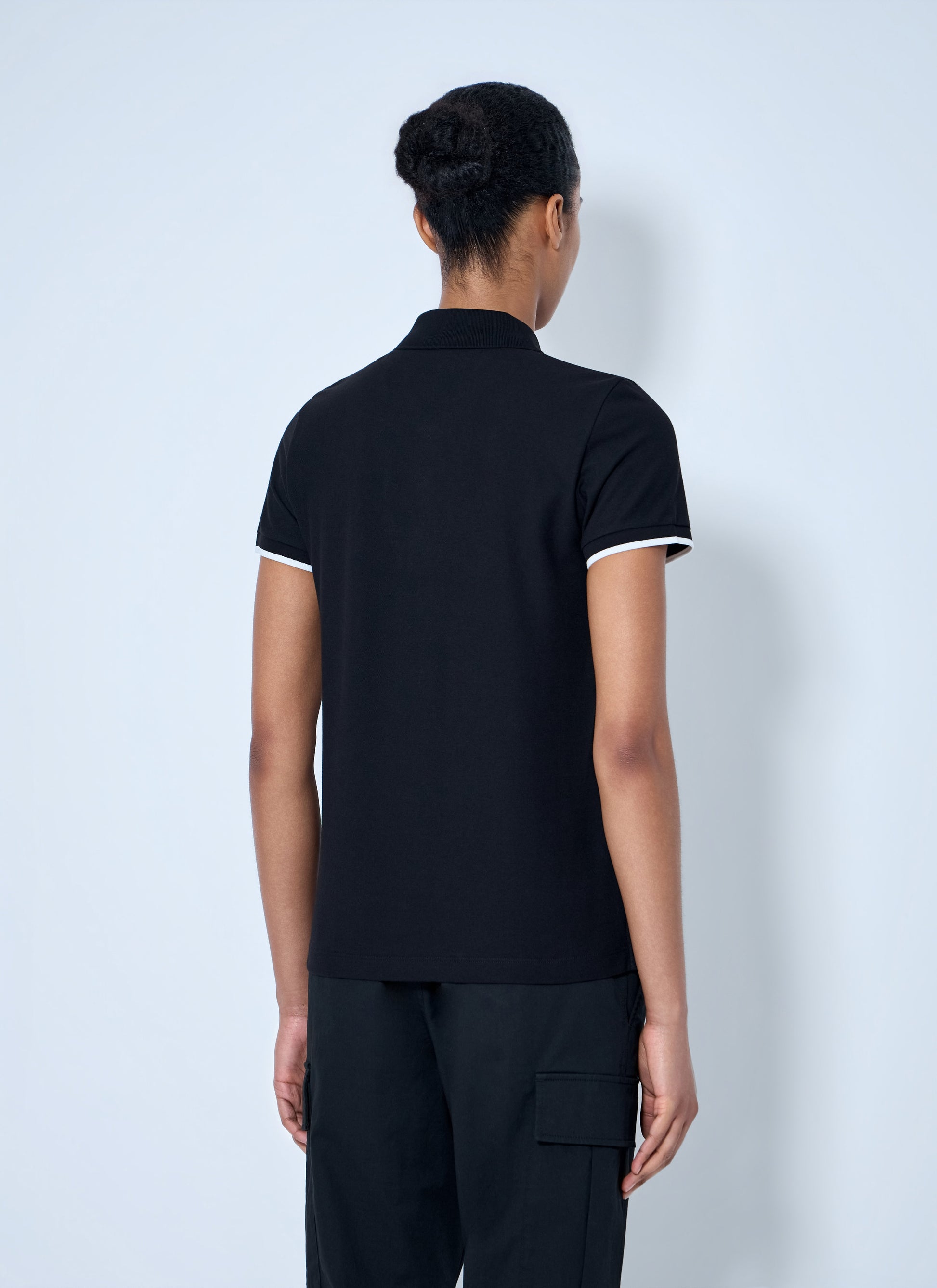 Moncler Women Piqué Polo Shirt With Logo Badge MONCLER