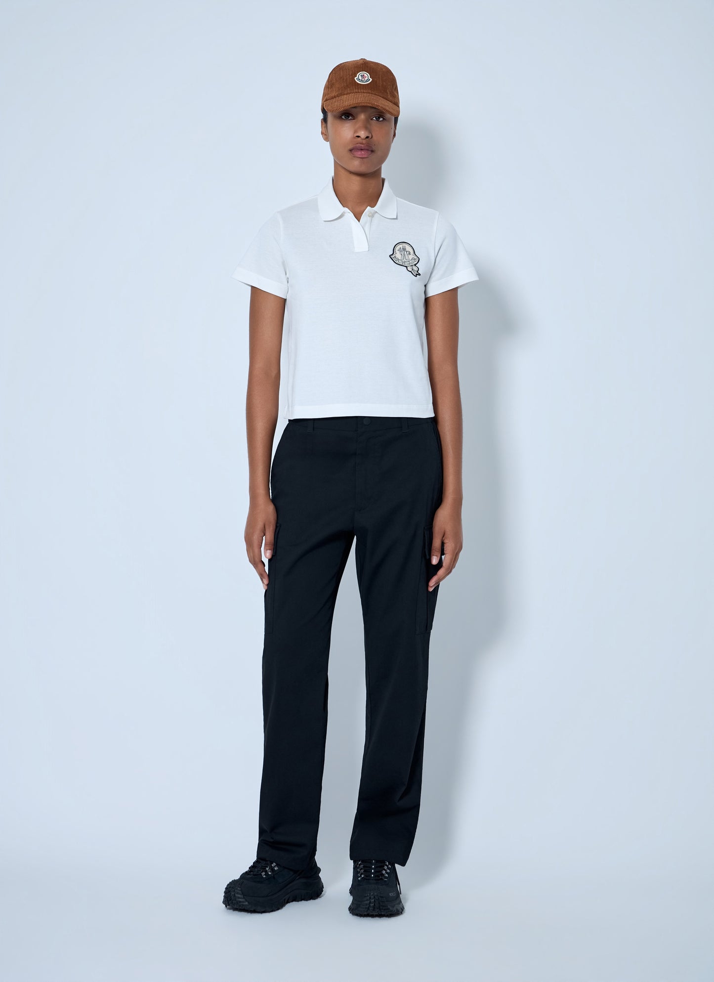 Moncler Women Embroidered Logo Polo Shirt MONCLER