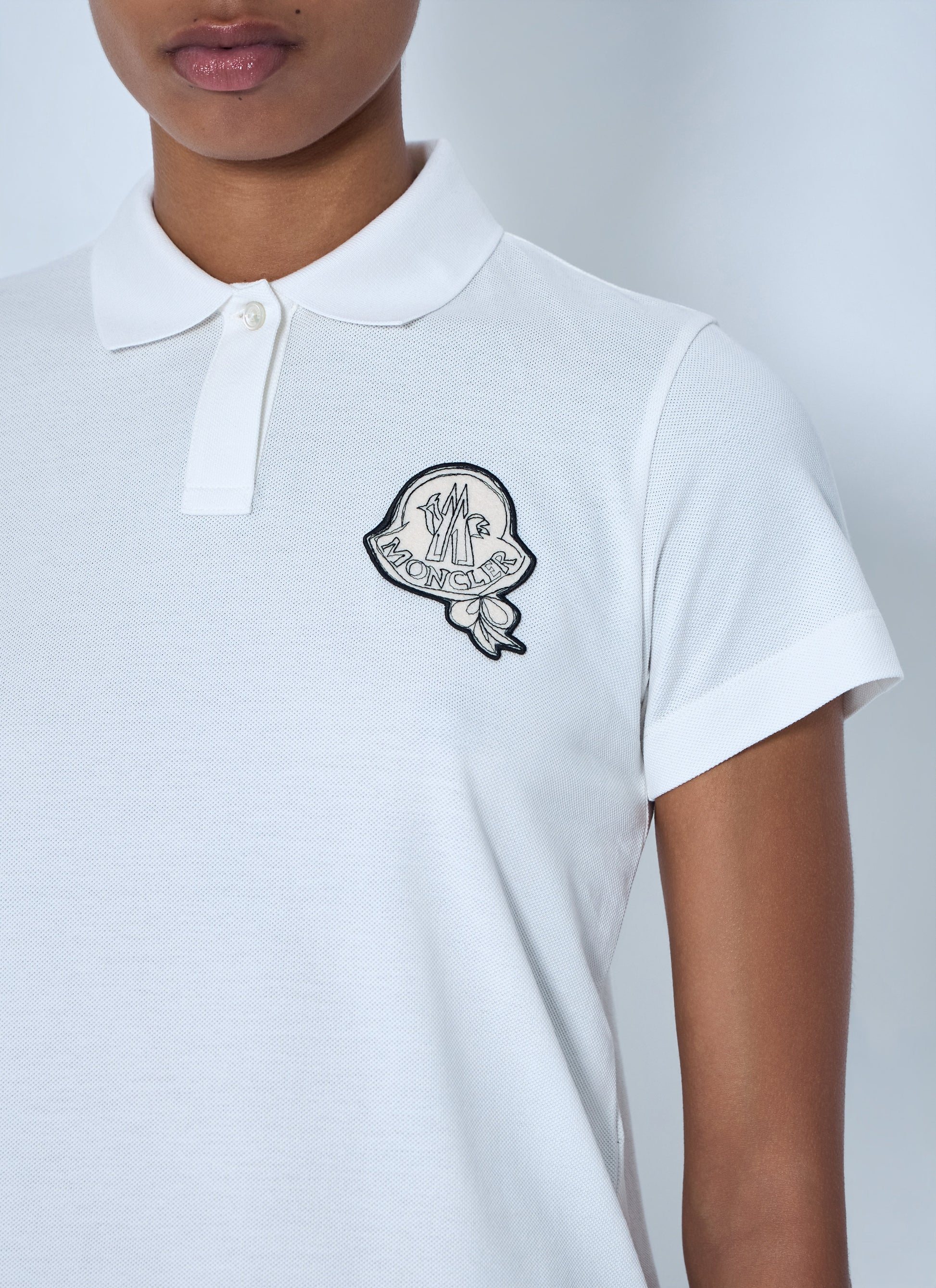 Moncler Women Embroidered Logo Polo Shirt MONCLER