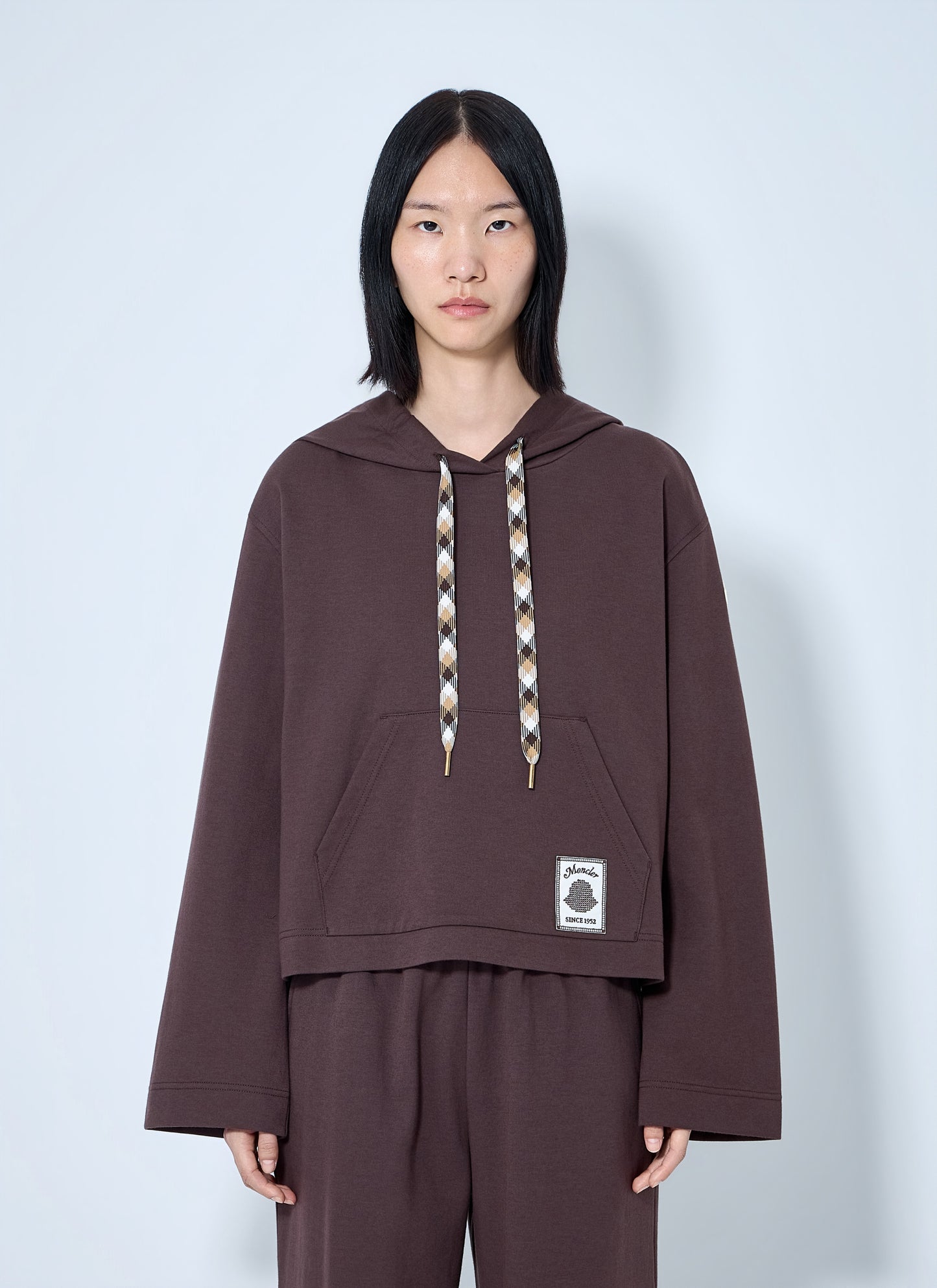 Moncler Women Hooded Sweatshirt With Contrast Drawstrings MONCLER