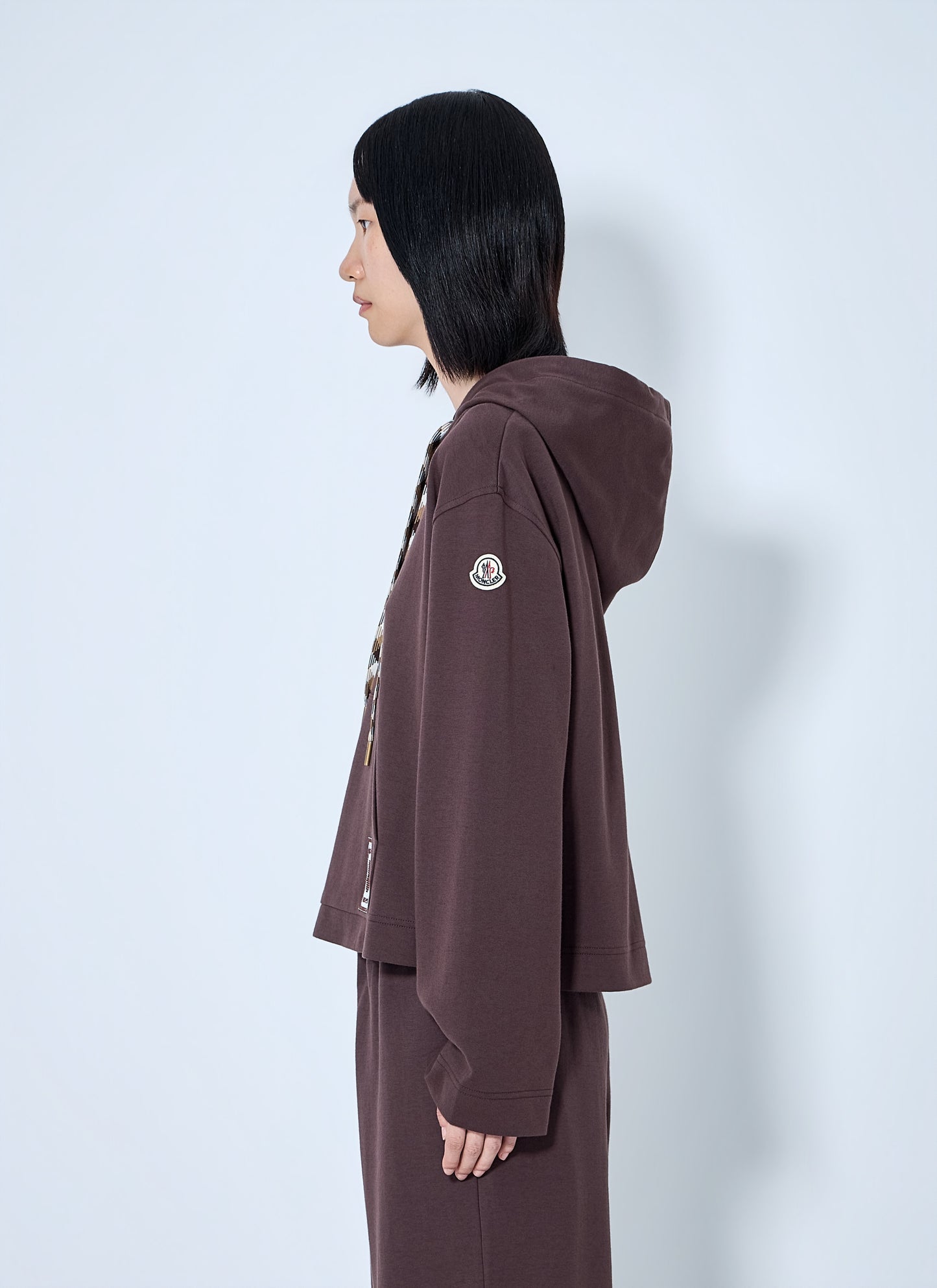 Moncler Women Hooded Sweatshirt With Contrast Drawstrings MONCLER