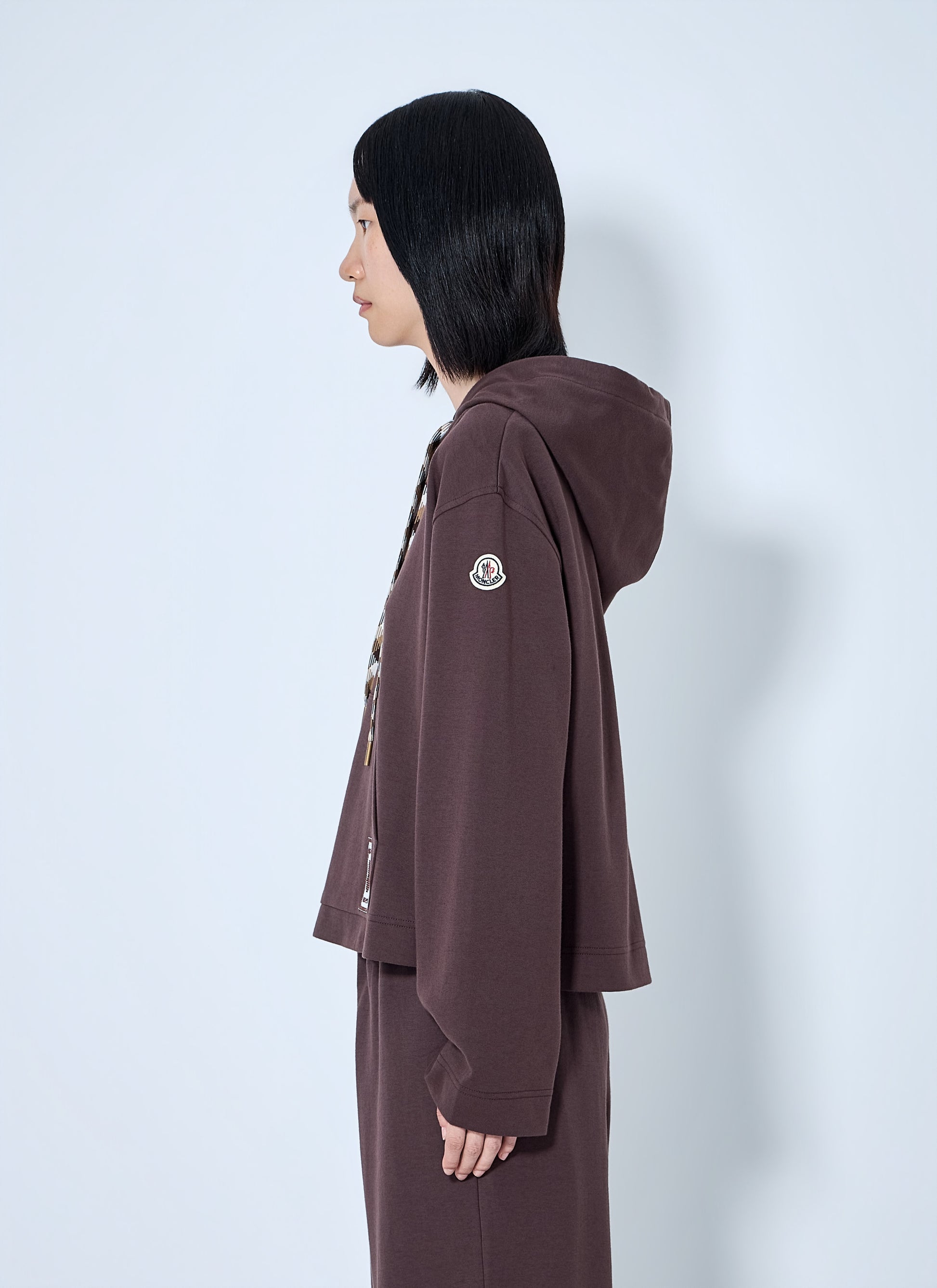Moncler Women Hooded Sweatshirt With Contrast Drawstrings MONCLER