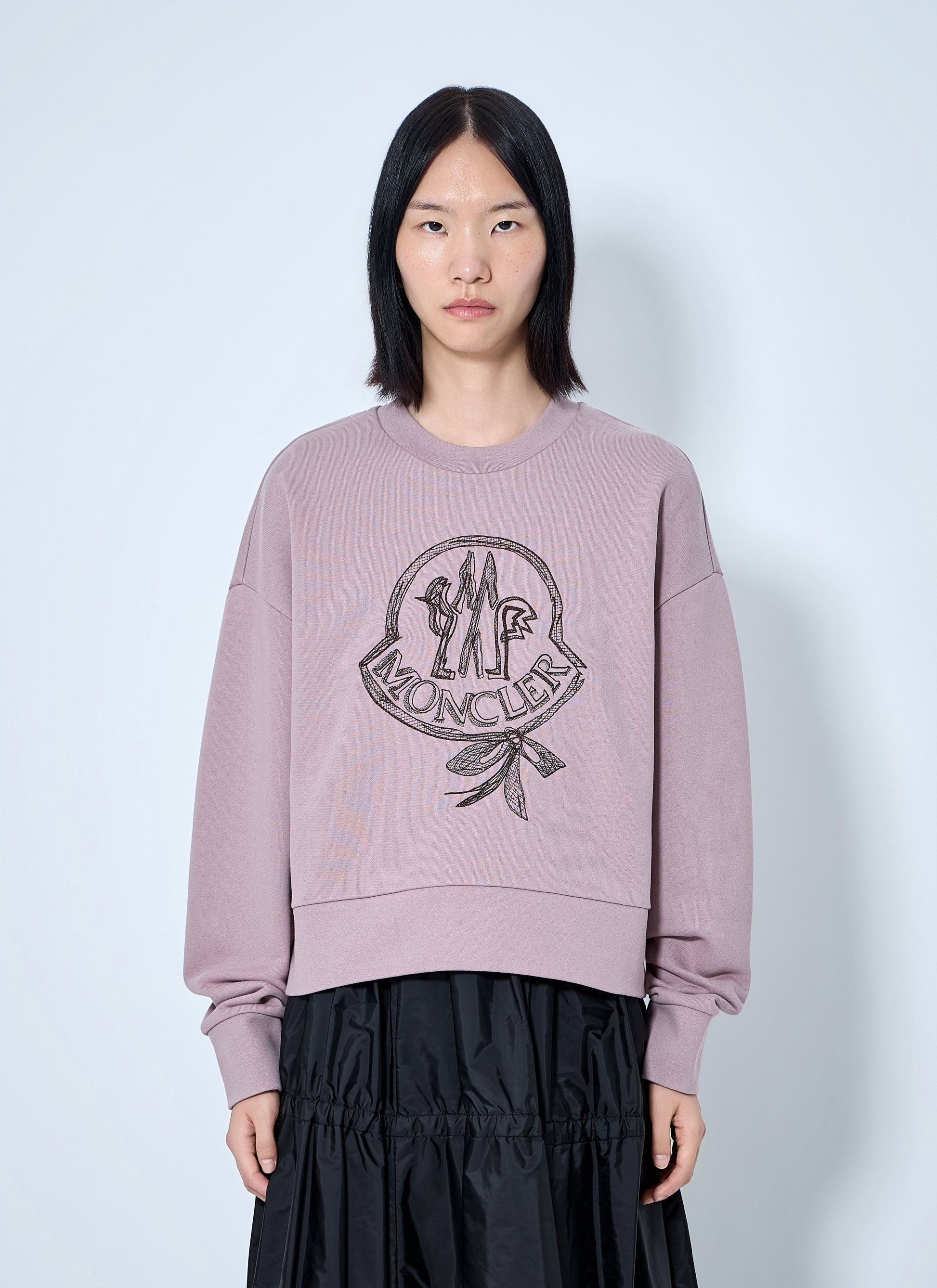 Moncler Women Logo Embroidered Sweatshirt MONCLER