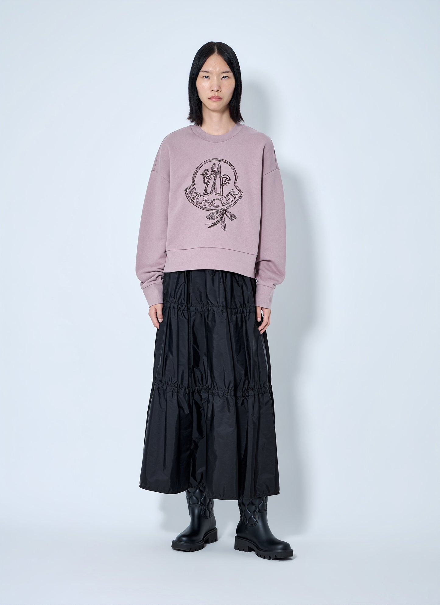 Moncler Women Logo Embroidered Sweatshirt MONCLER