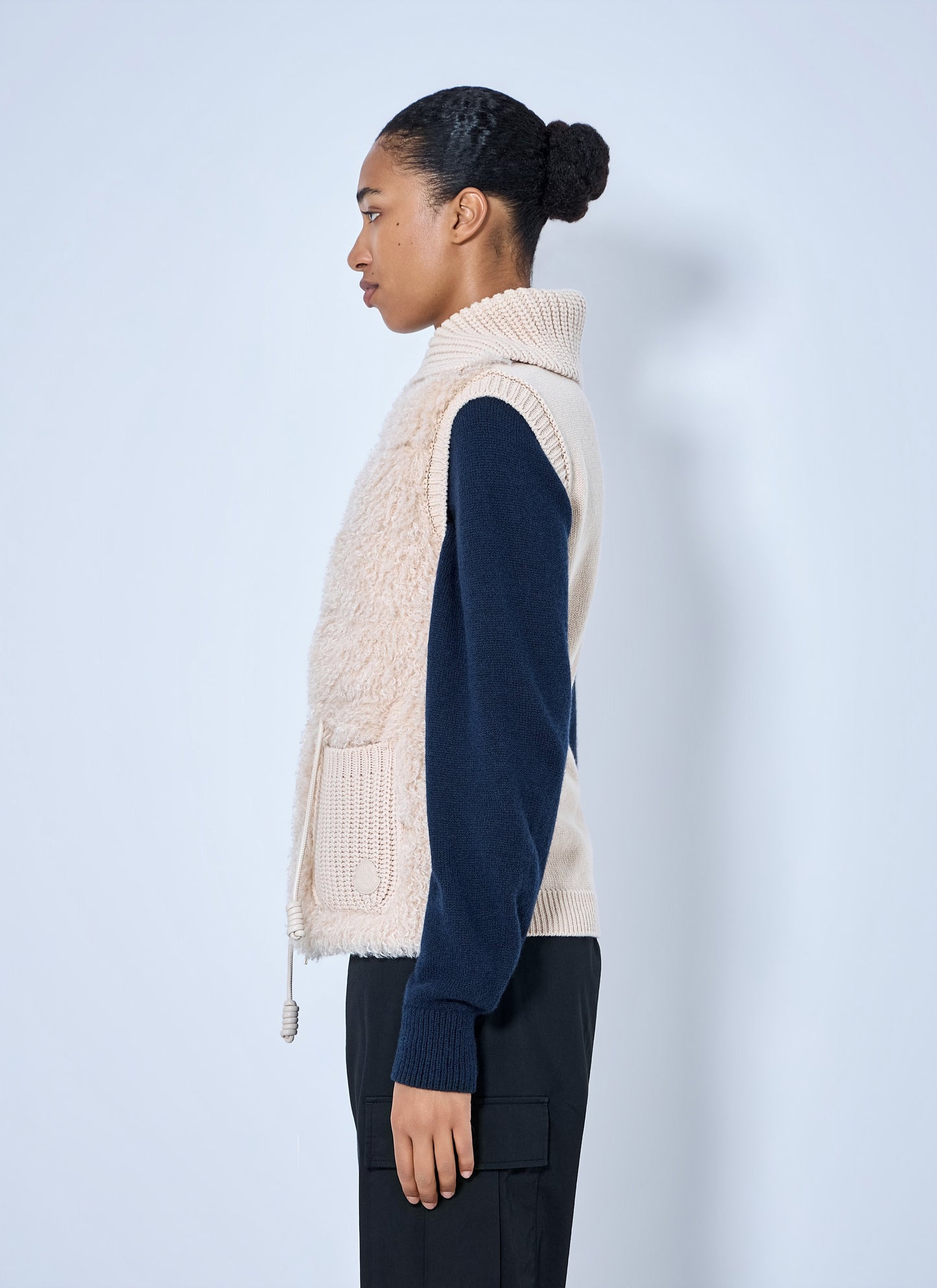 Moncler Women Sherpa-Lined Knitted Vest MONCLER