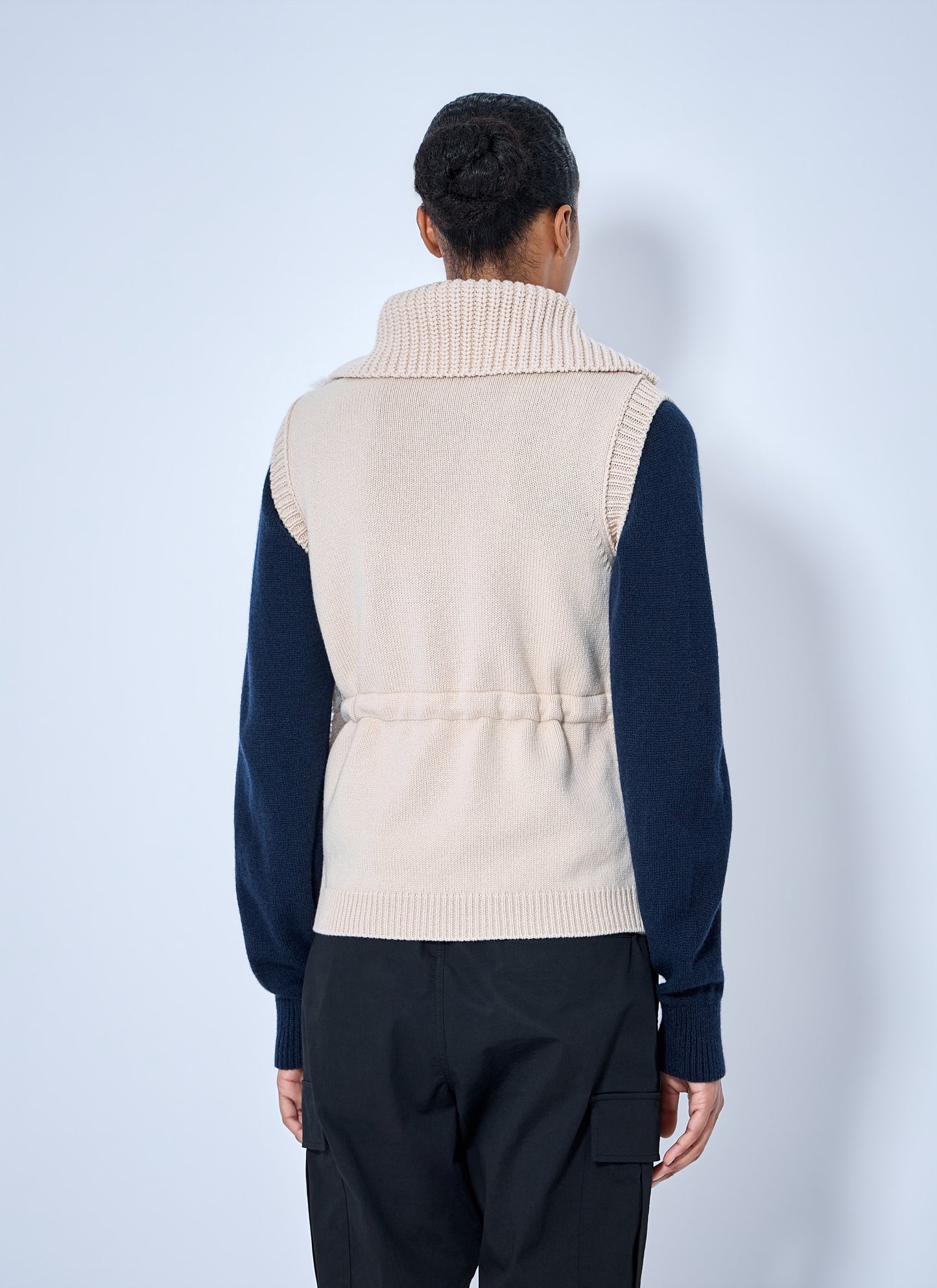 Moncler Women Sherpa-Lined Knitted Vest MONCLER