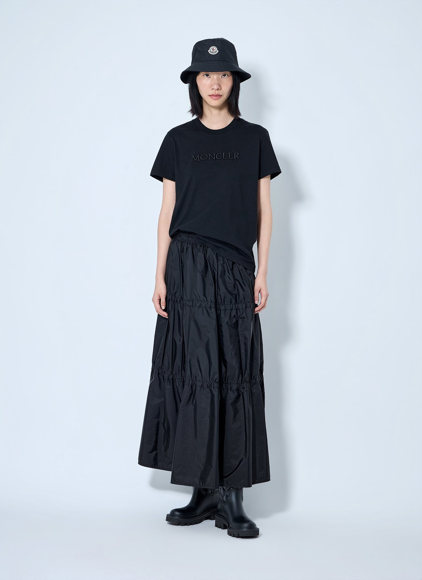 Moncler Women Logo Embroidered T-Shirt MONCLER