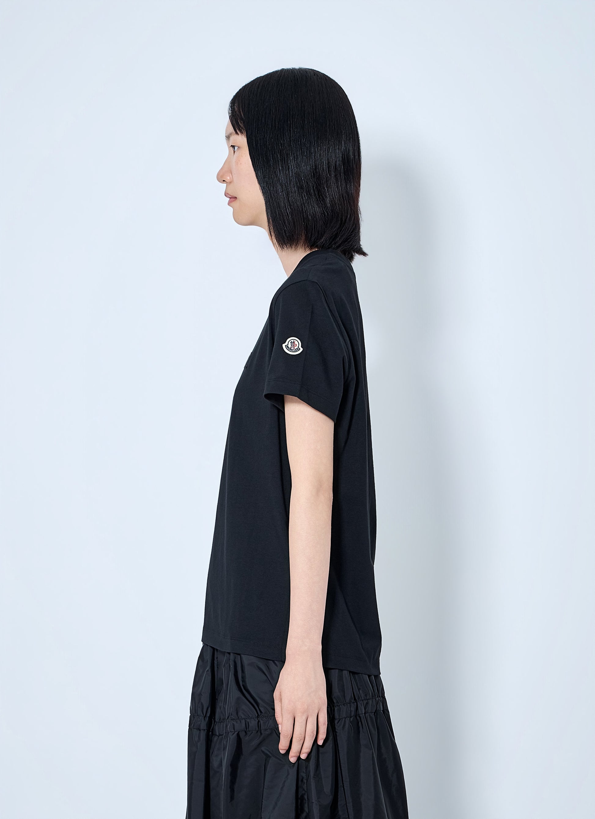 Moncler Women Logo Embroidered T-Shirt MONCLER