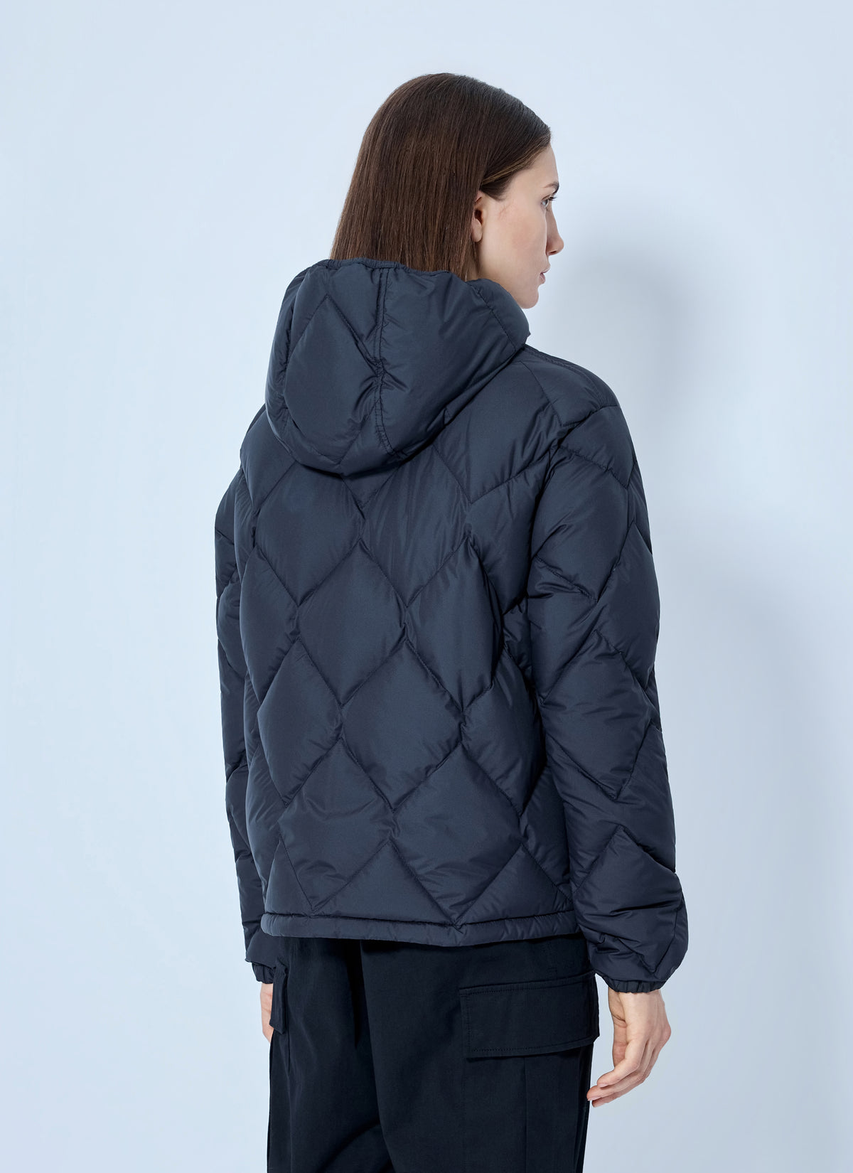 Moncler Women Arvouin Hooded Diamond-Quilted Short Down Jacket MONCLER