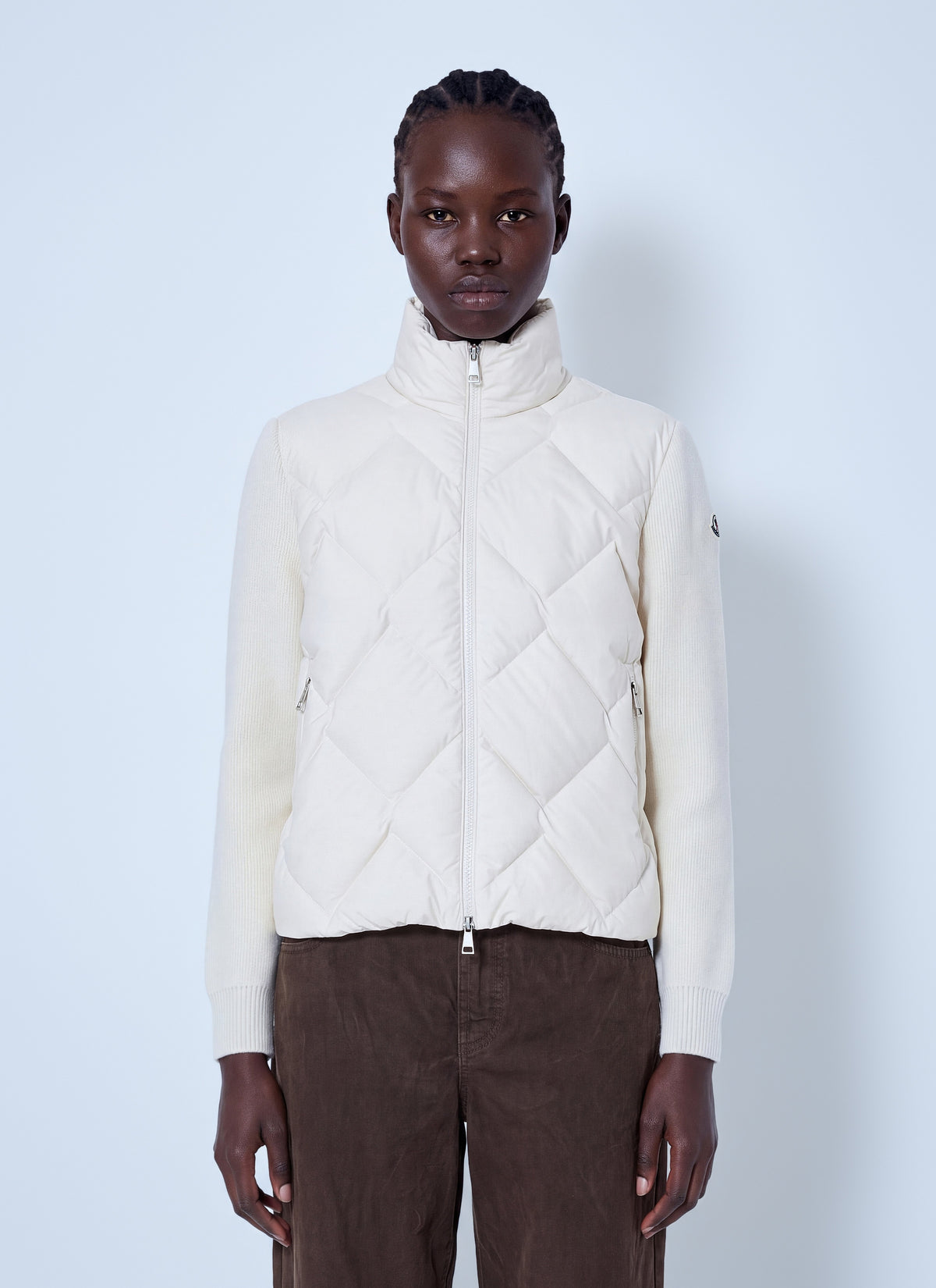 Moncler Women Wool & Cashmere Padded Zip-Up Cardigan MONCLER