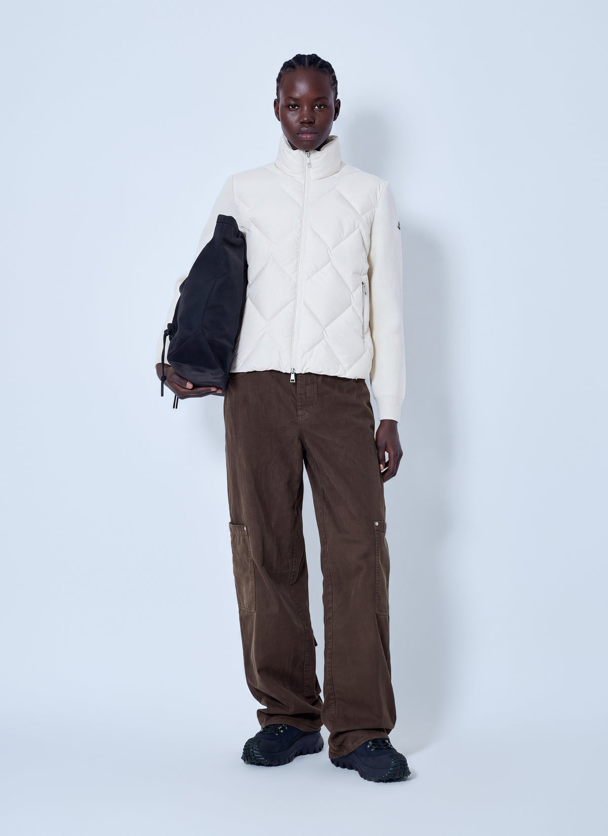 Moncler Women Wool & Cashmere Padded Zip-Up Cardigan MONCLER