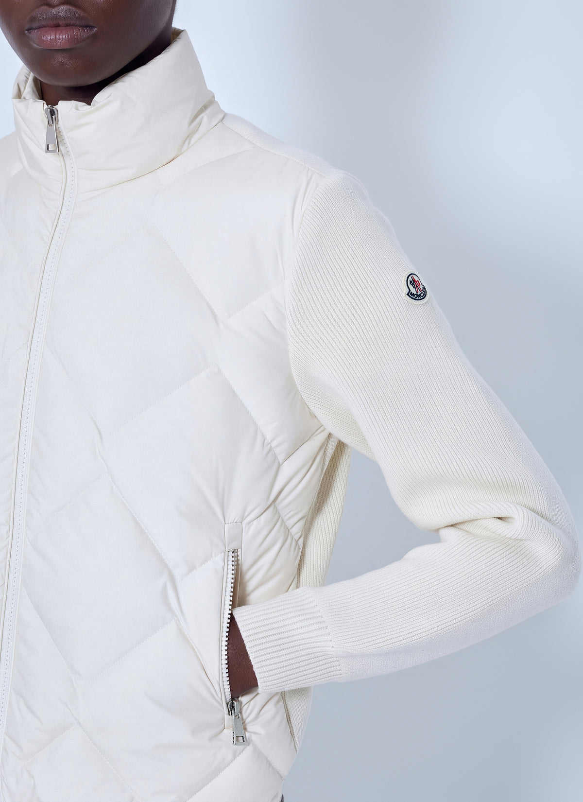 Moncler Women Wool & Cashmere Padded Zip-Up Cardigan MONCLER