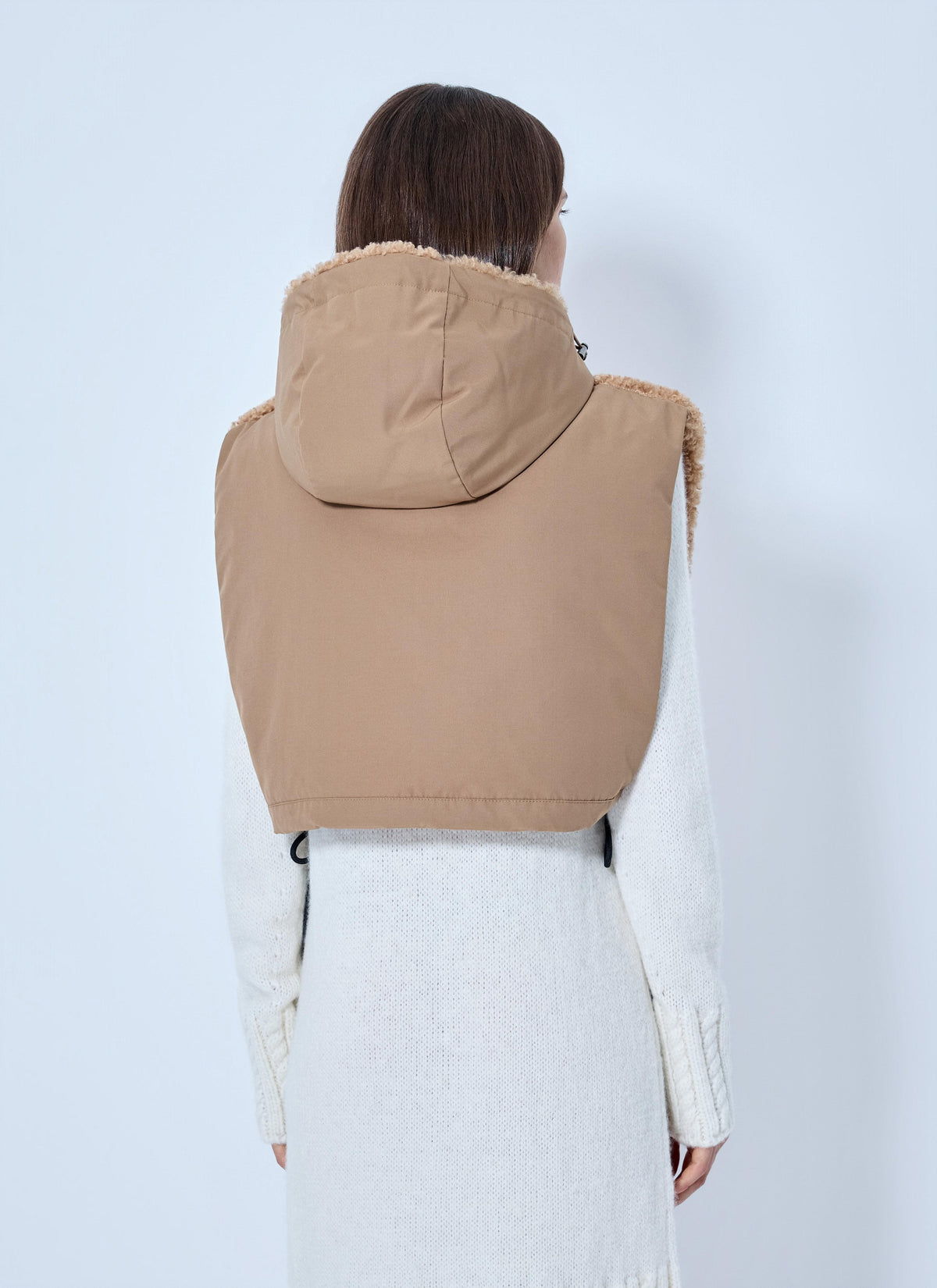Moncler Women Sherpa Hooded Overlay MONCLER