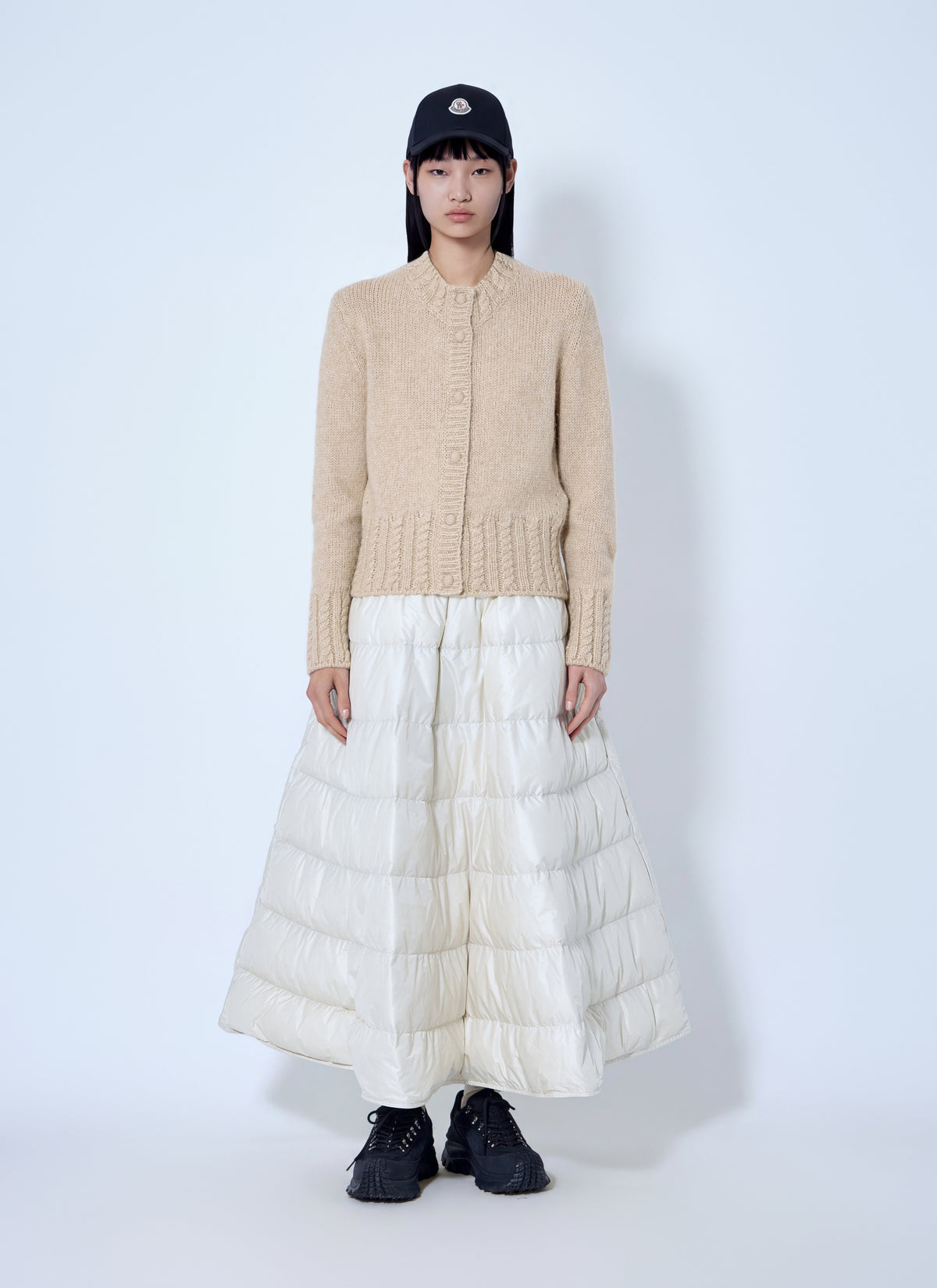 Moncler Women Ribbed Cardigan In Wool Blend MONCLER