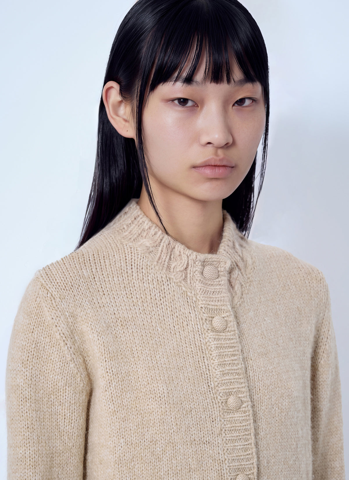 Moncler Women Ribbed Cardigan In Wool Blend MONCLER