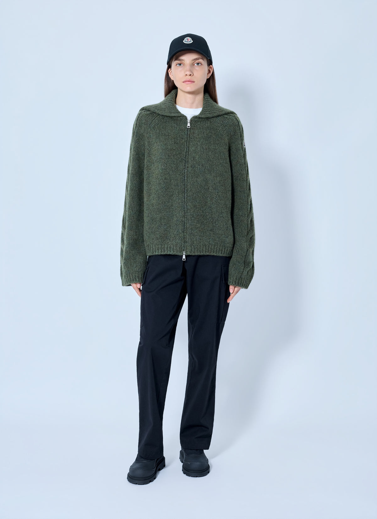 Moncler Women Zipped Knit Sweater MONCLER