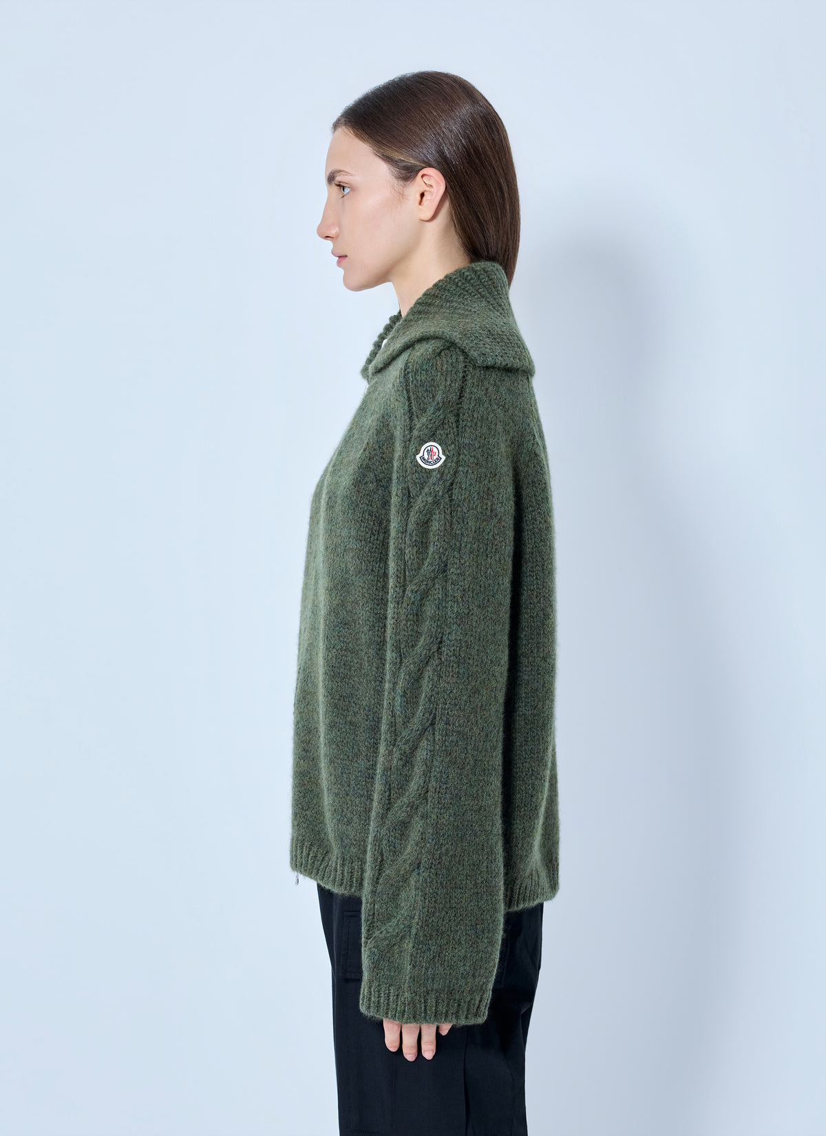 Moncler Women Zipped Knit Sweater MONCLER