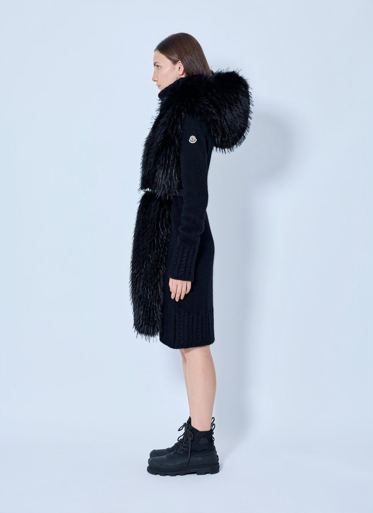 Moncler Women Textured Wool-Blend Coat MONCLER