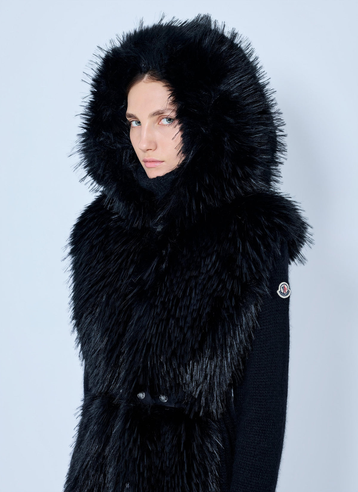 Moncler Women Textured Wool-Blend Coat MONCLER