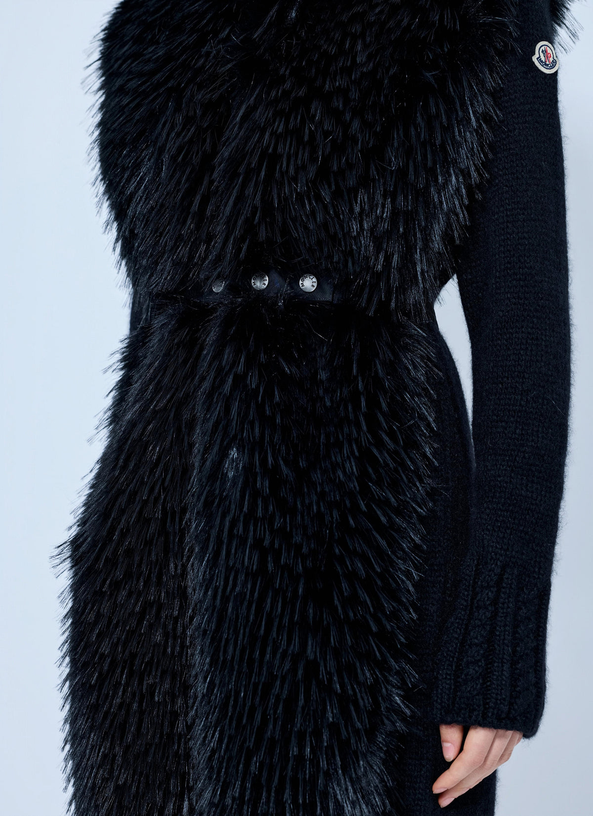 Moncler Women Textured Wool-Blend Coat MONCLER