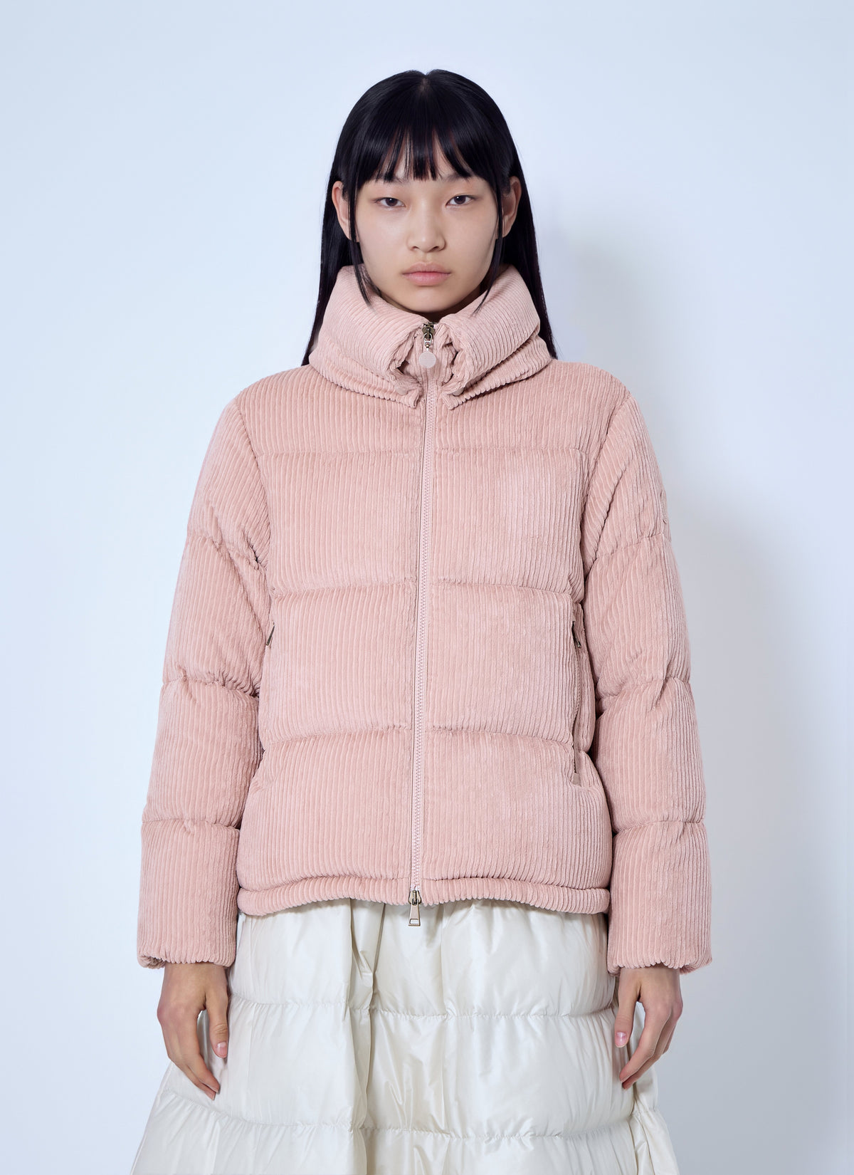 Moncler Women Lumineux Corduroy Short Down Jacket MONCLER