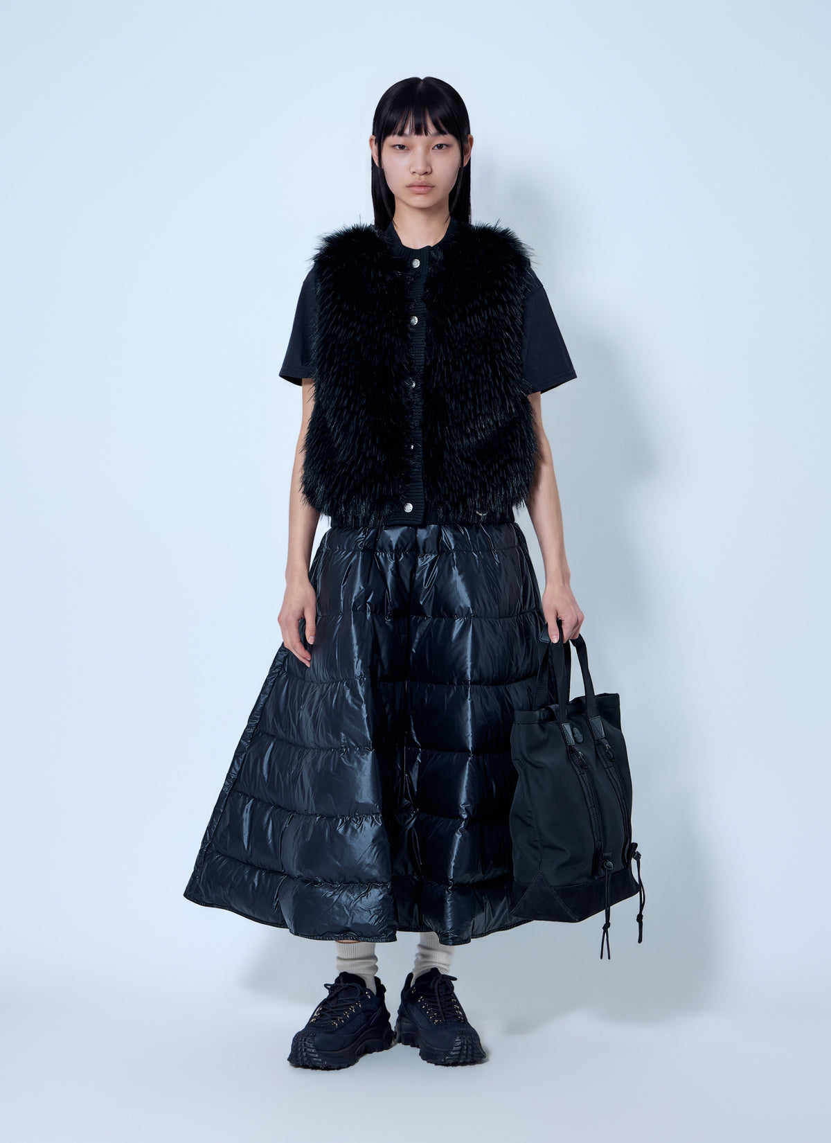 Moncler Women A-Line Down Midi Skirt MONCLER