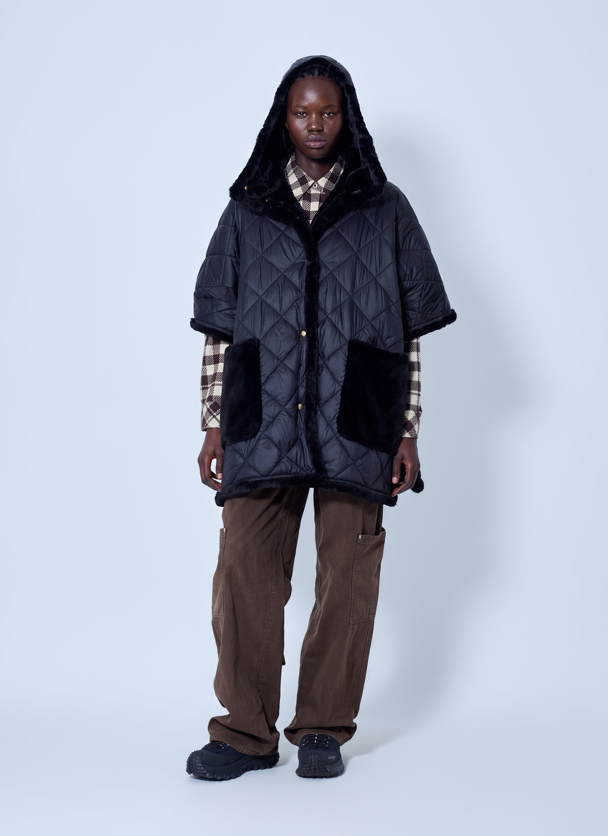 Moncler Women Reversible Hooded Cape MONCLER