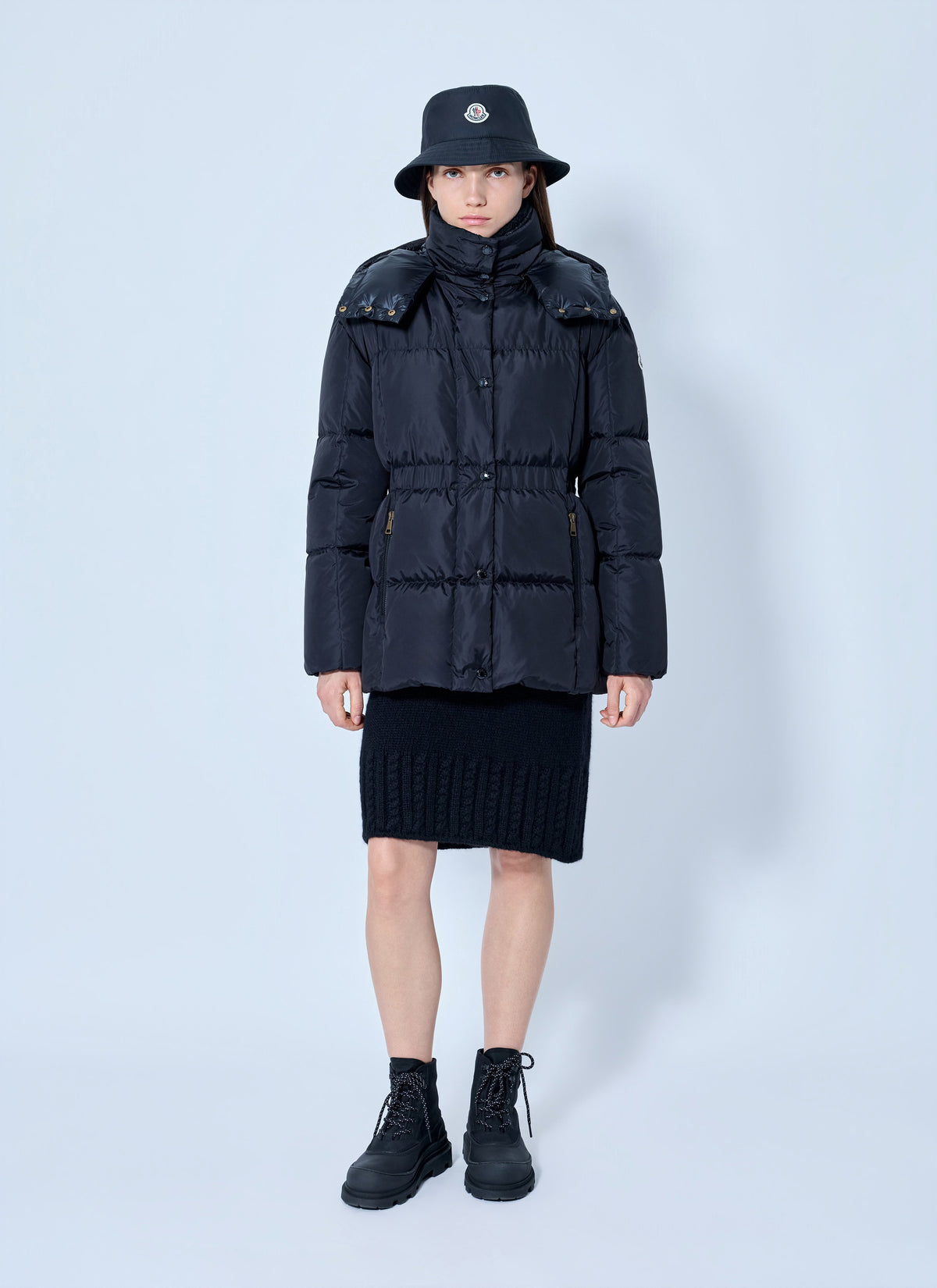 Moncler Women Agneux Hooded Short Down Jacket MONCLER