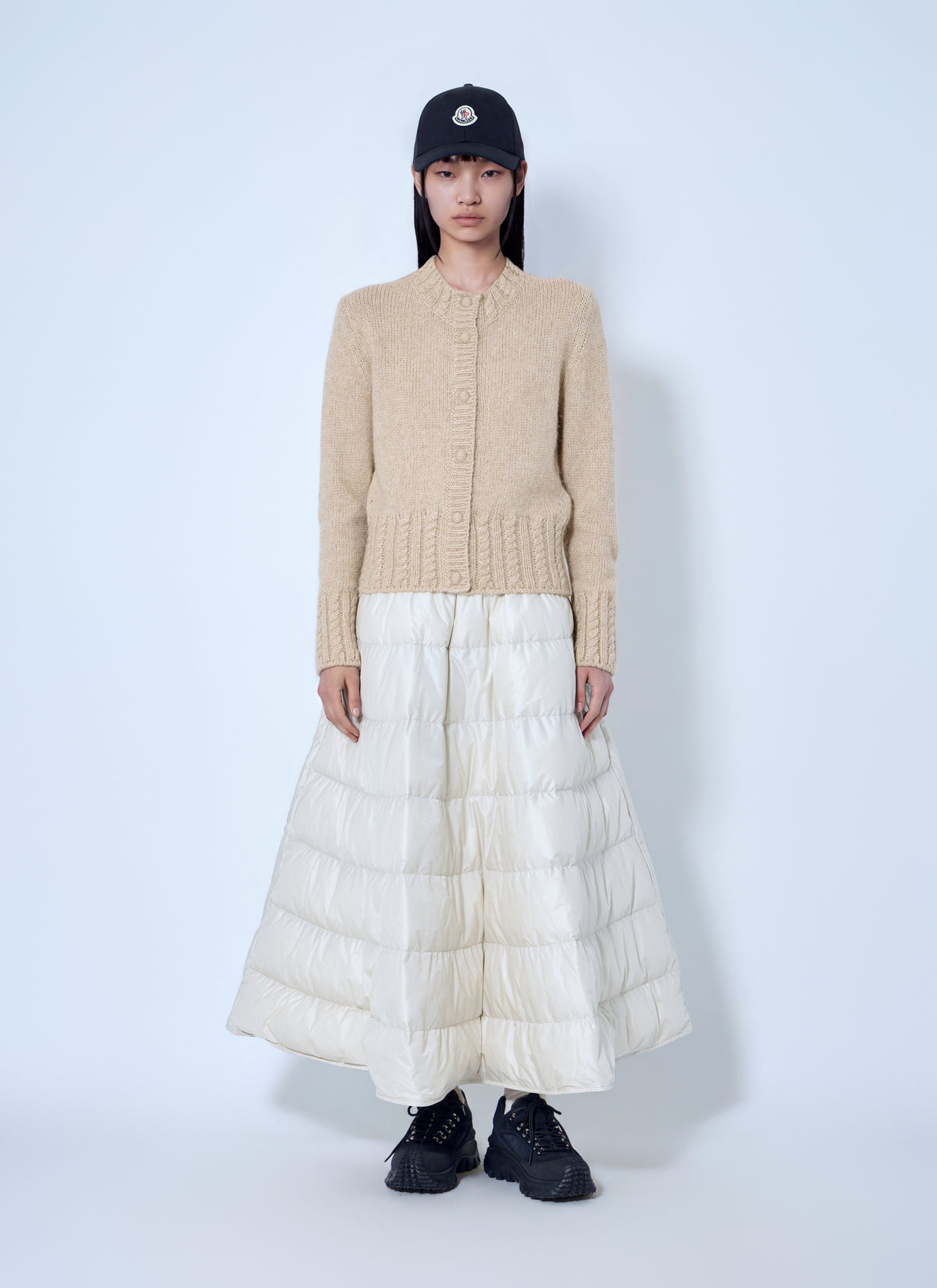 Moncler Women A-Line Down Midi Skirt MONCLER