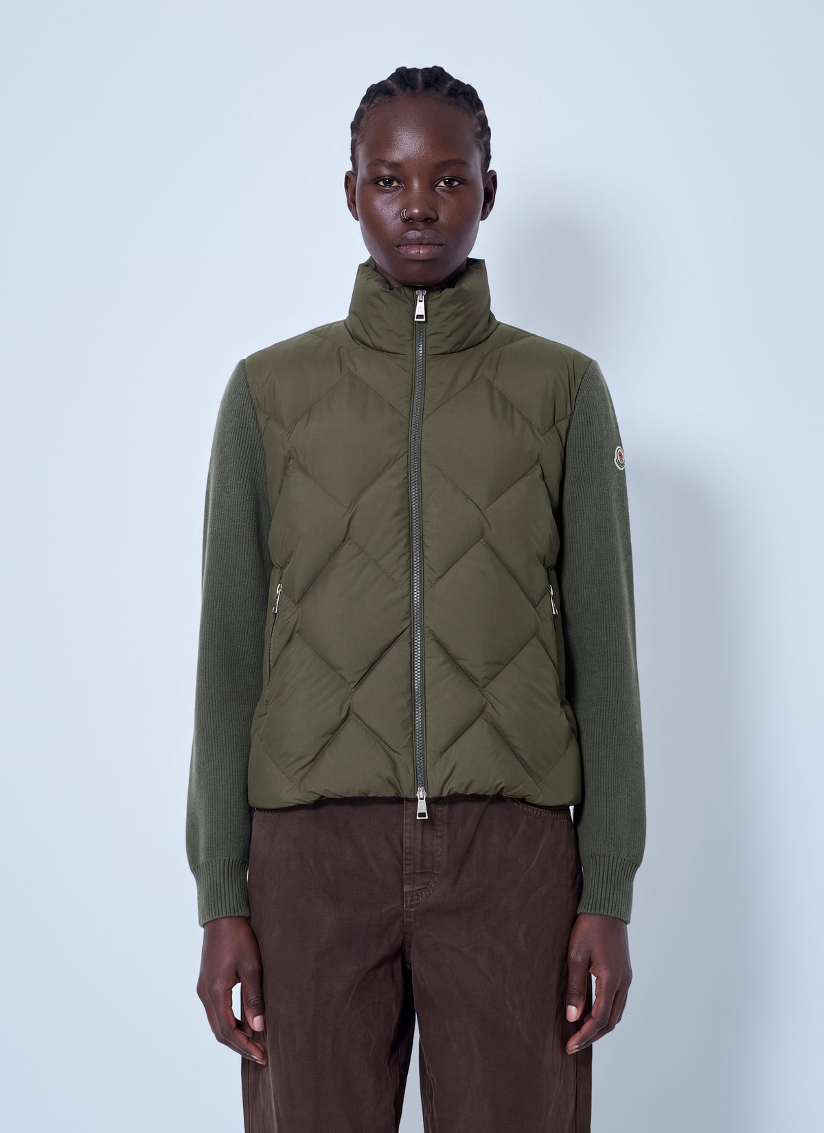Moncler Women Wool & Cashmere Padded Zip-Up Cardigan MONCLER