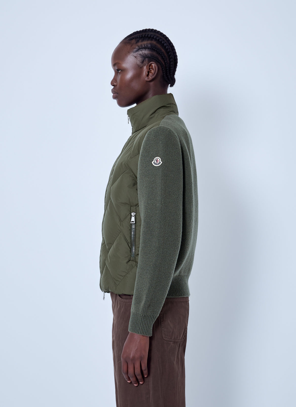 Moncler Women Wool & Cashmere Padded Zip-Up Cardigan MONCLER