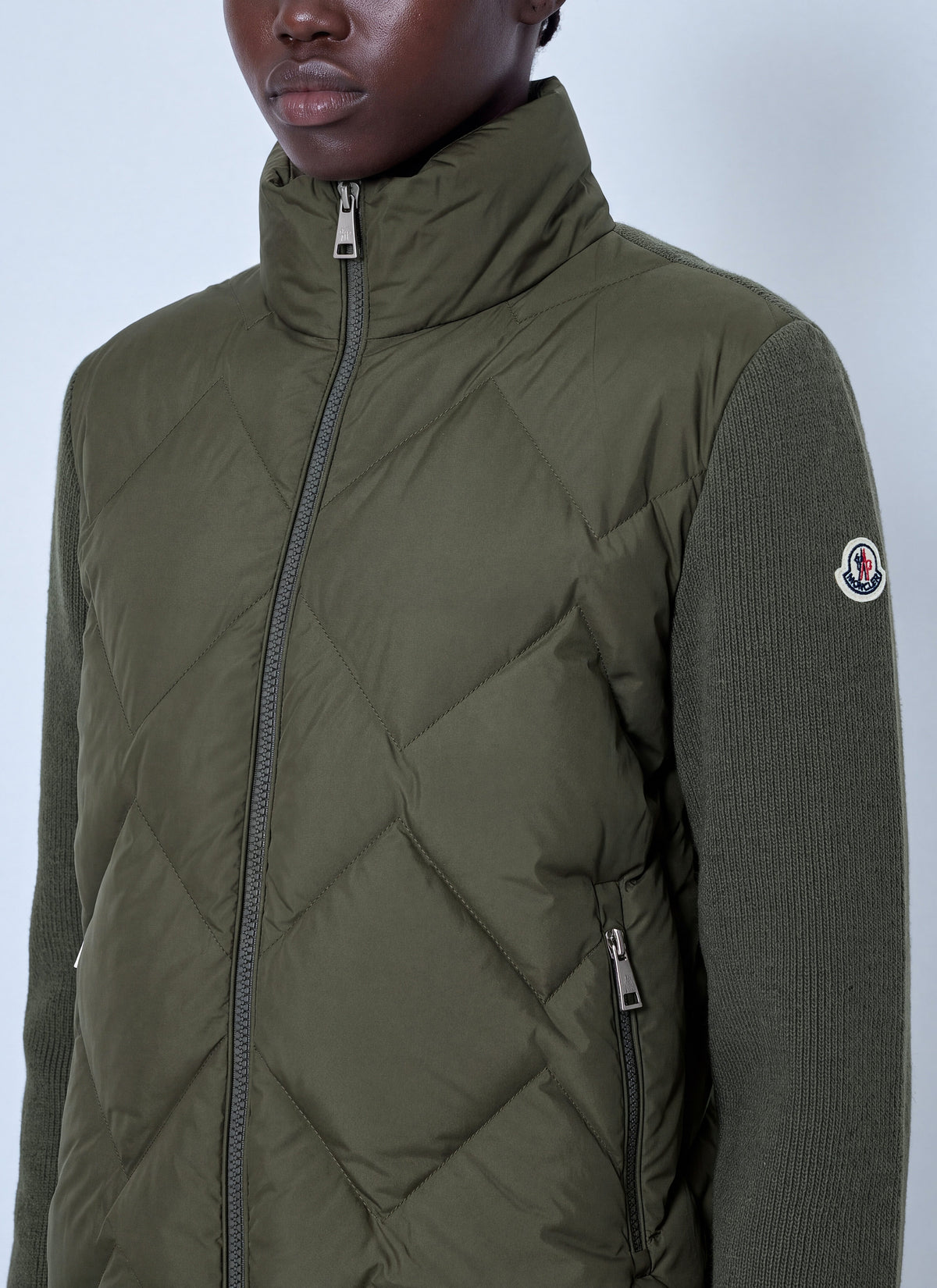 Moncler Women Wool & Cashmere Padded Zip-Up Cardigan MONCLER