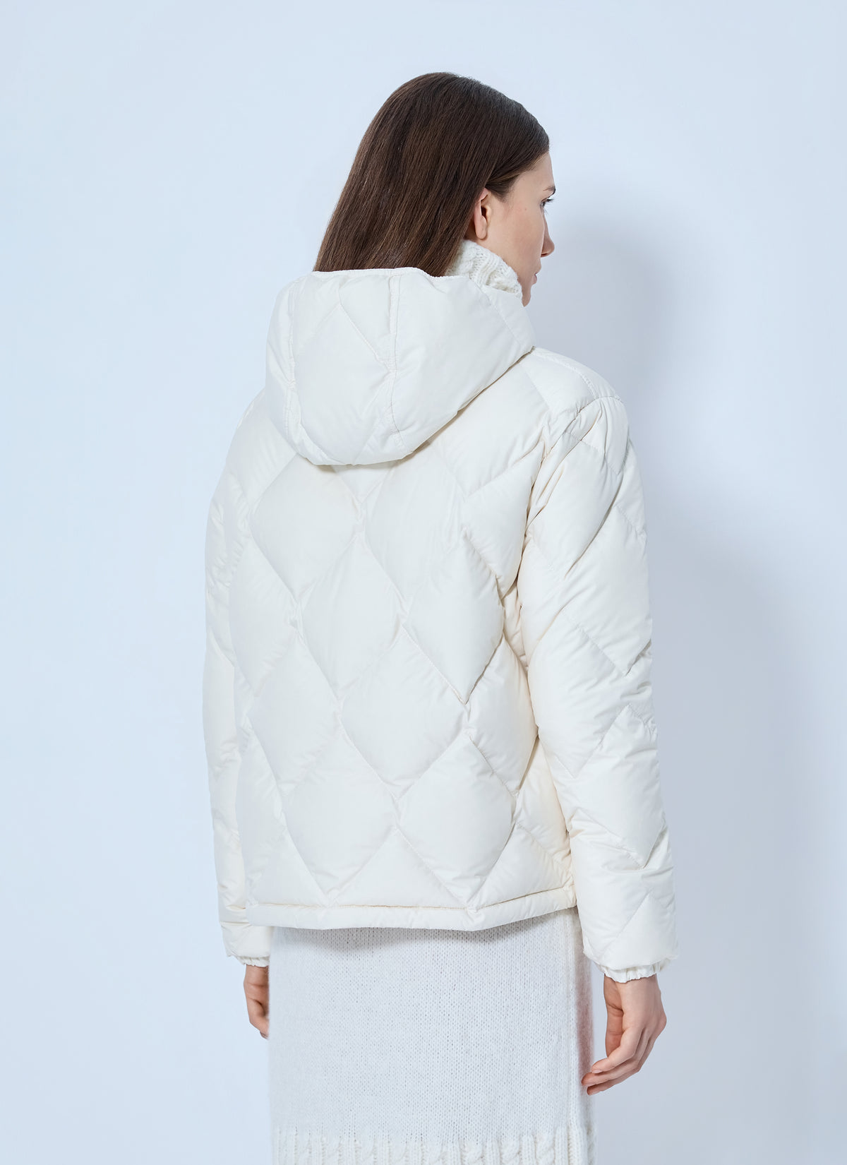 Moncler Women Arvouin Hooded Diamond-Quilted Short Down Jacket MONCLER