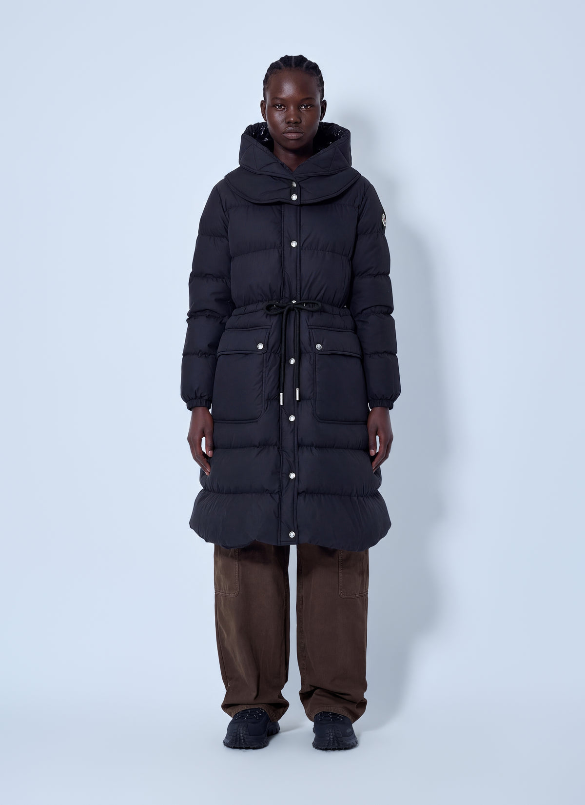 Moncler Women Pic Hooded Long Down Coat MONCLER