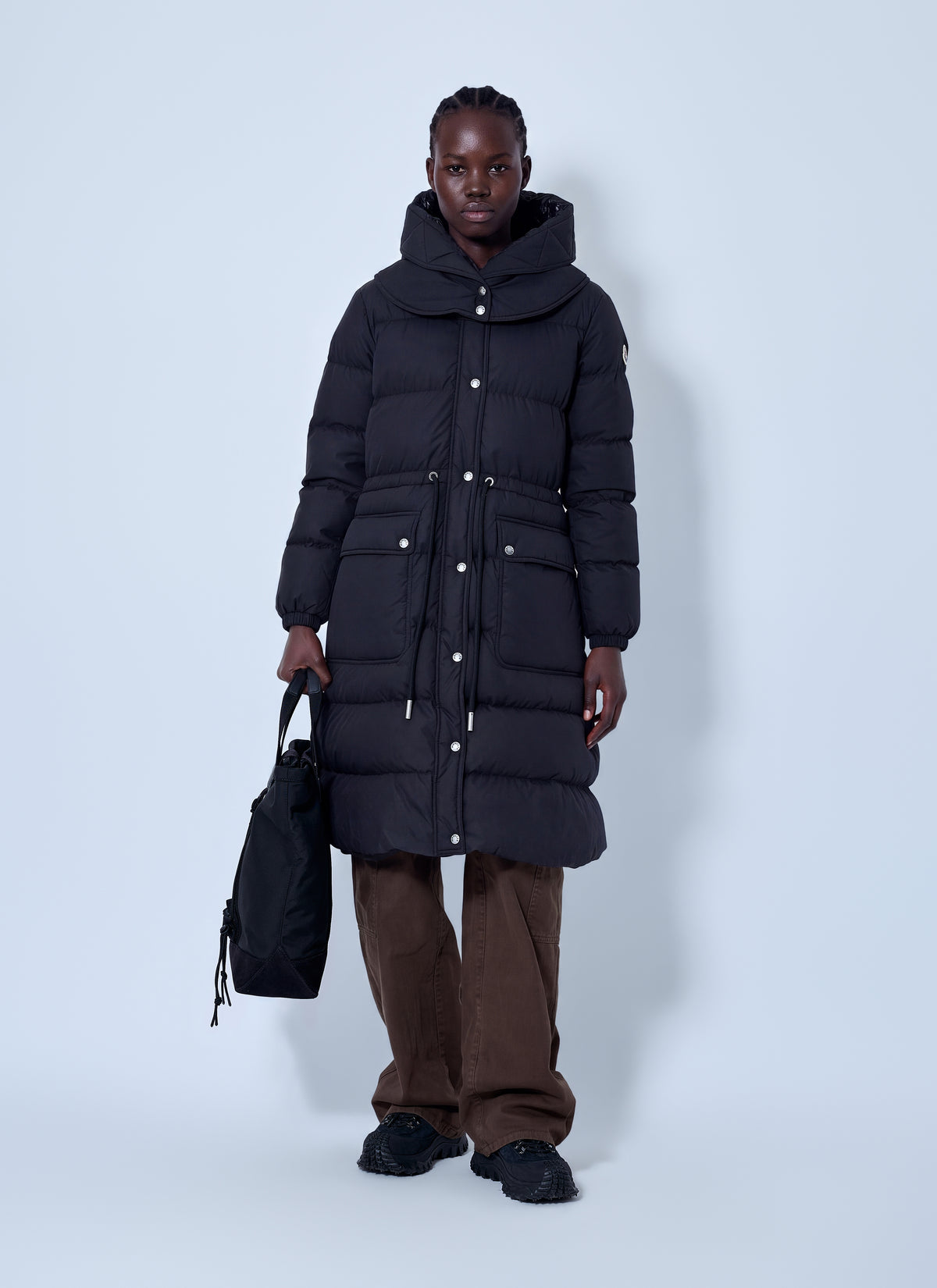Moncler Women Pic Hooded Long Down Coat MONCLER