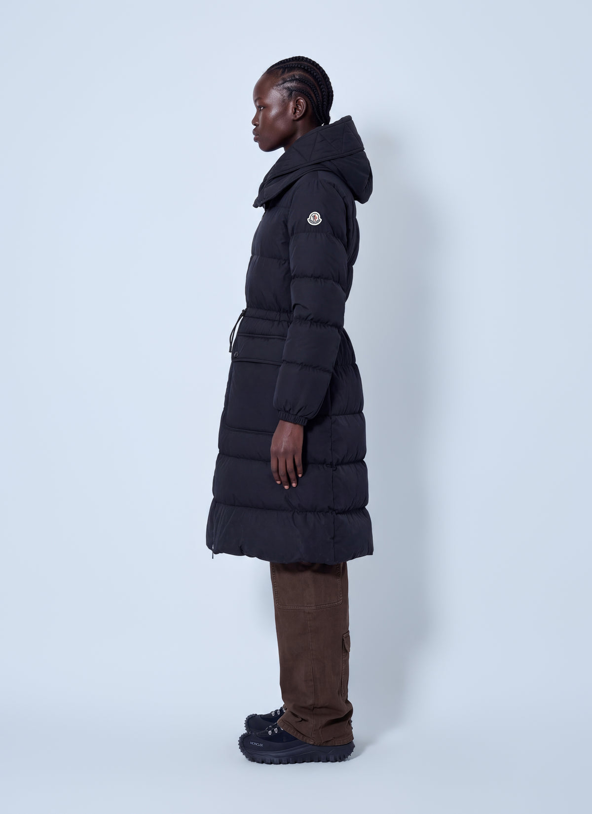 Moncler Women Pic Hooded Long Down Coat MONCLER